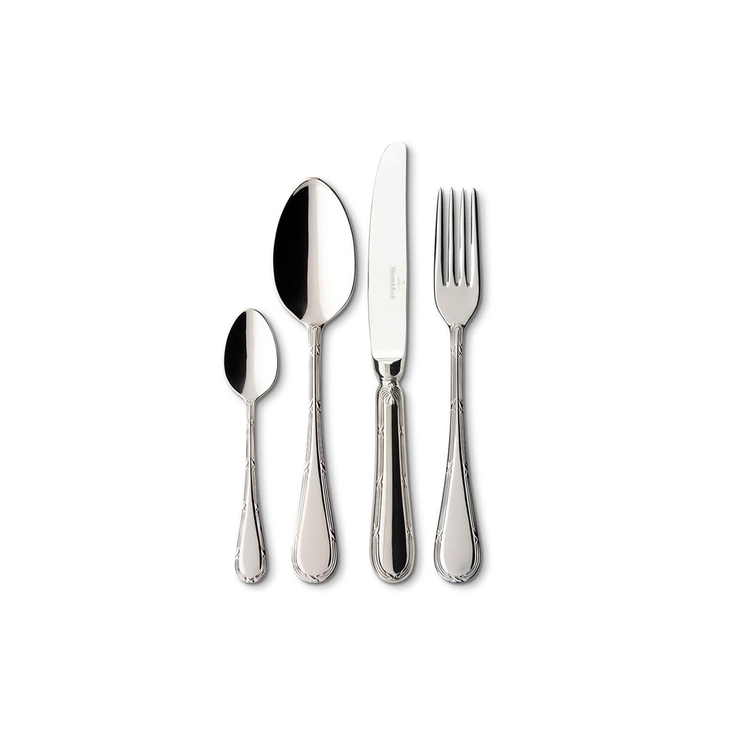 VILLEROY & BOCH Besteck-Set "Tafelbesteck Septfontaines 24er Set silber", silber, Essbesteck-Sets