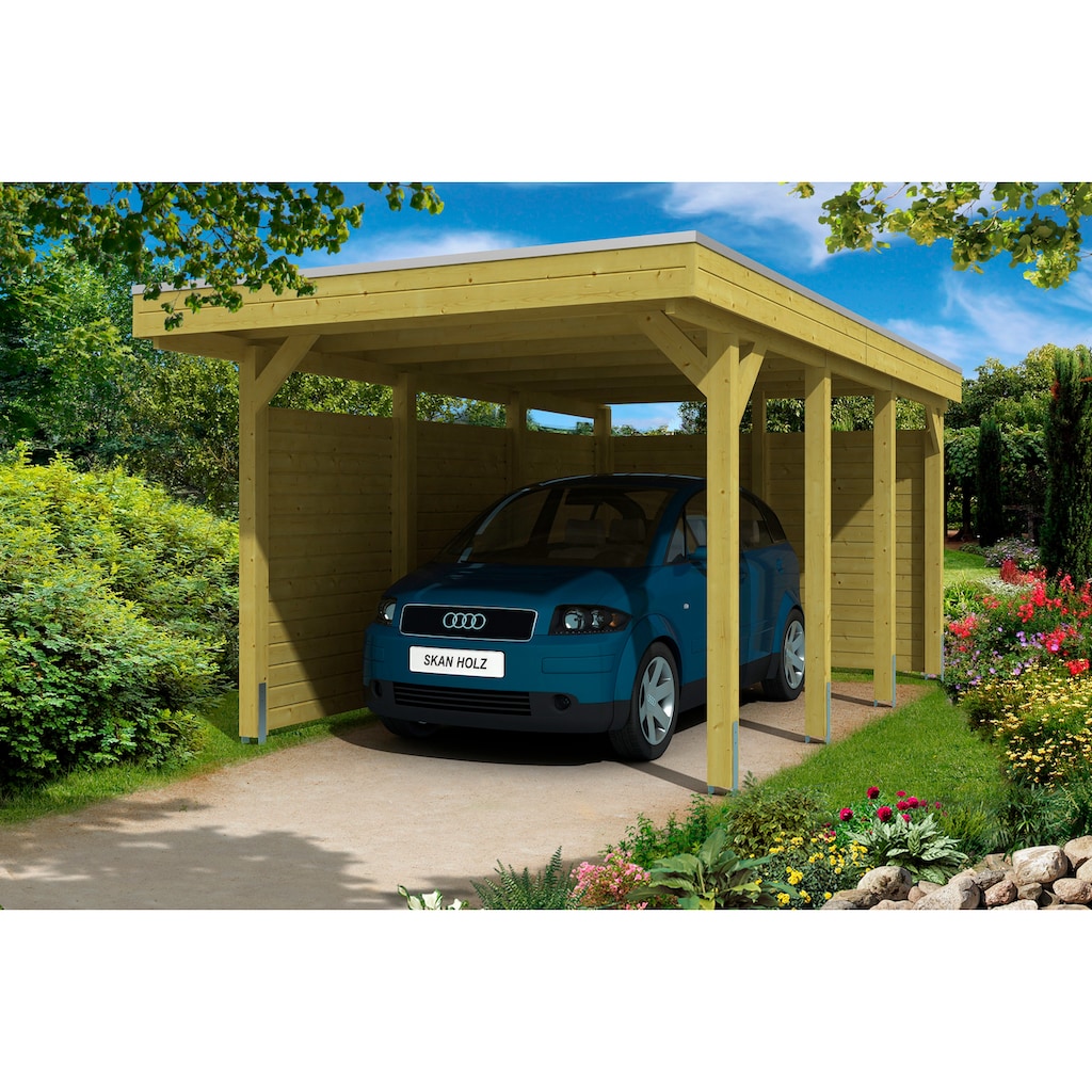 Skanholz Einzelcarport »Friesland 1«, Holz, 270 cm, braun