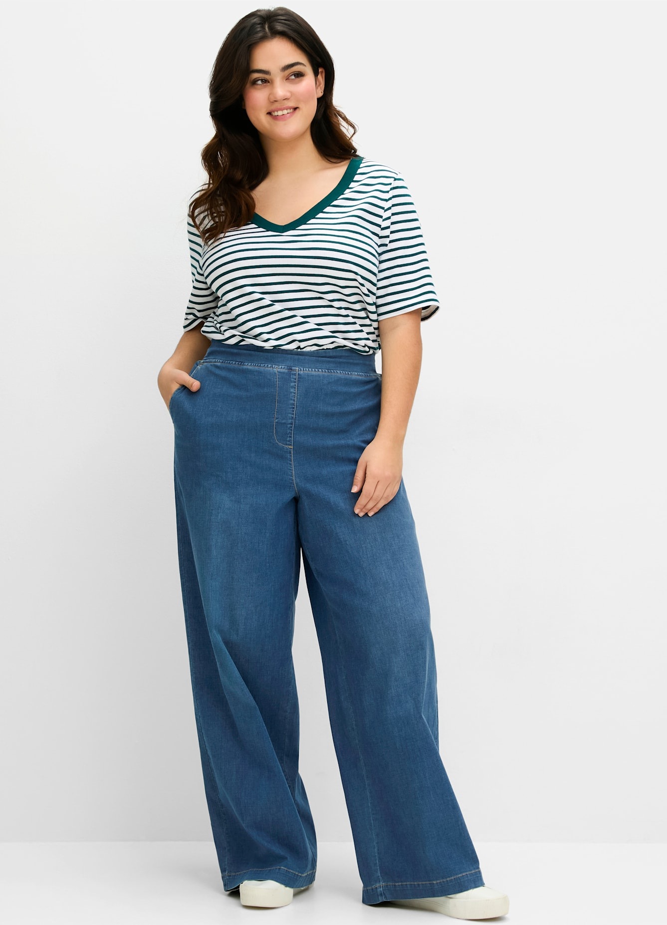 Sheego Schlupfjeans, (1 tlg.) günstig online kaufen