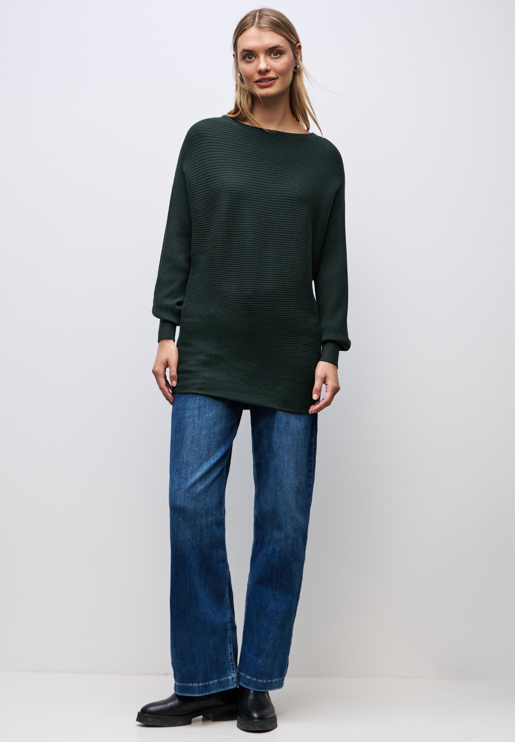 STREET ONE Rundhalspullover aus Feinstrick
