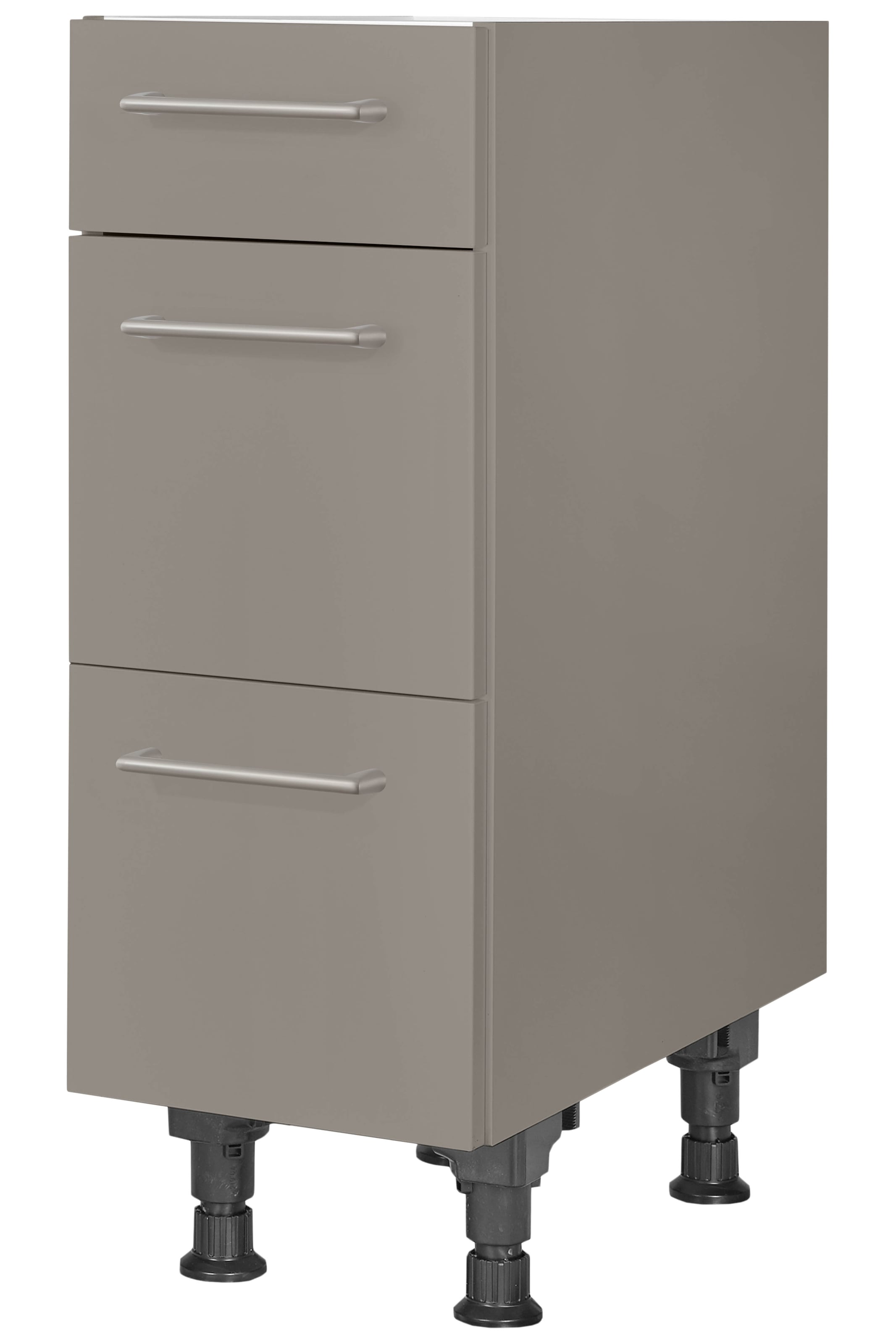 nobilia Unterschrank ""Laser", vormontiert, mit höhenverstellbaren Sockelfü günstig online kaufen