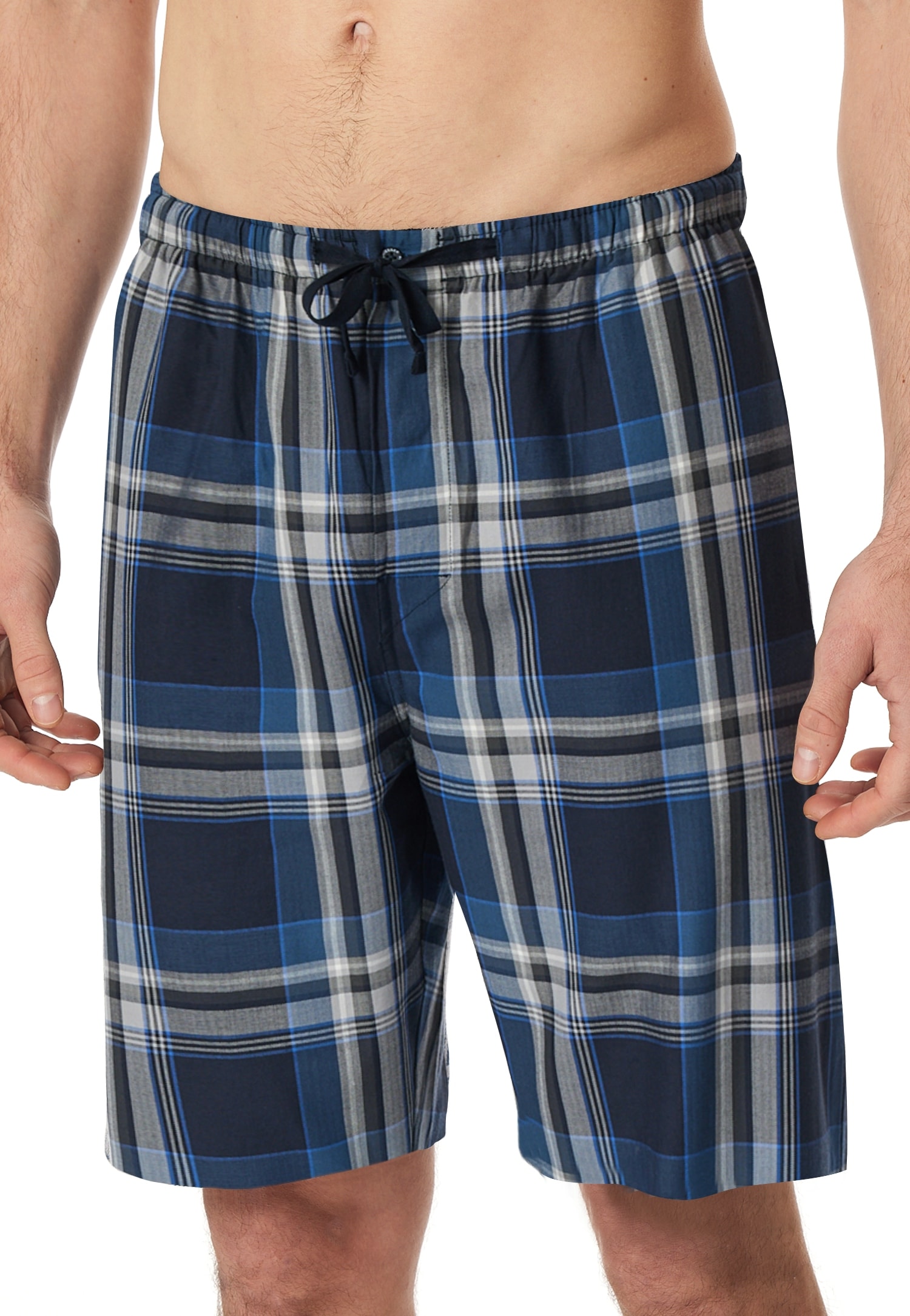 Schiesser Bermudas "Mix + Relax", kariert, Gummizug, Bindeband günstig online kaufen
