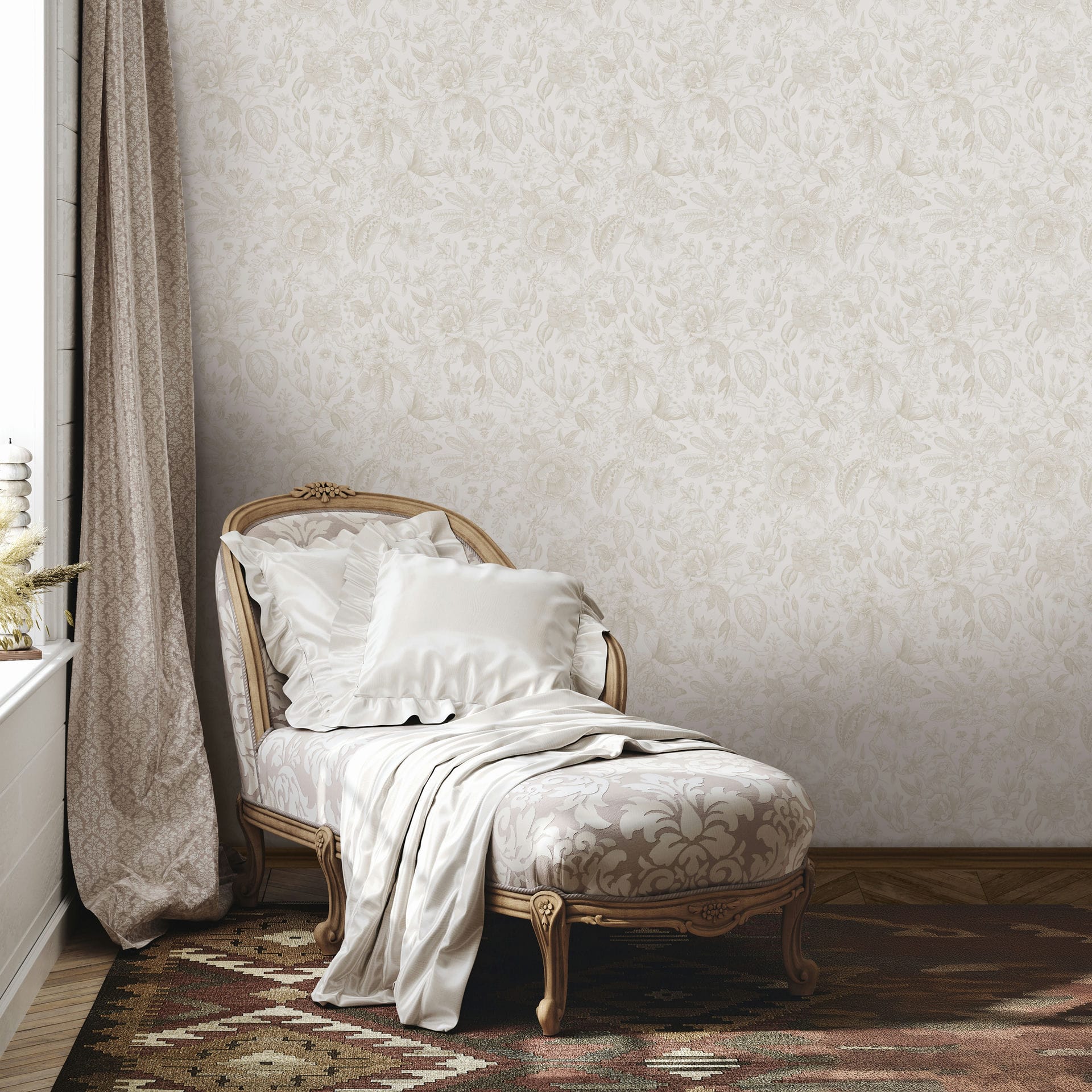 Marburg Vliestapete "Vista Shadow" floral für Wohnzimmer Schlafzimmer Küche
