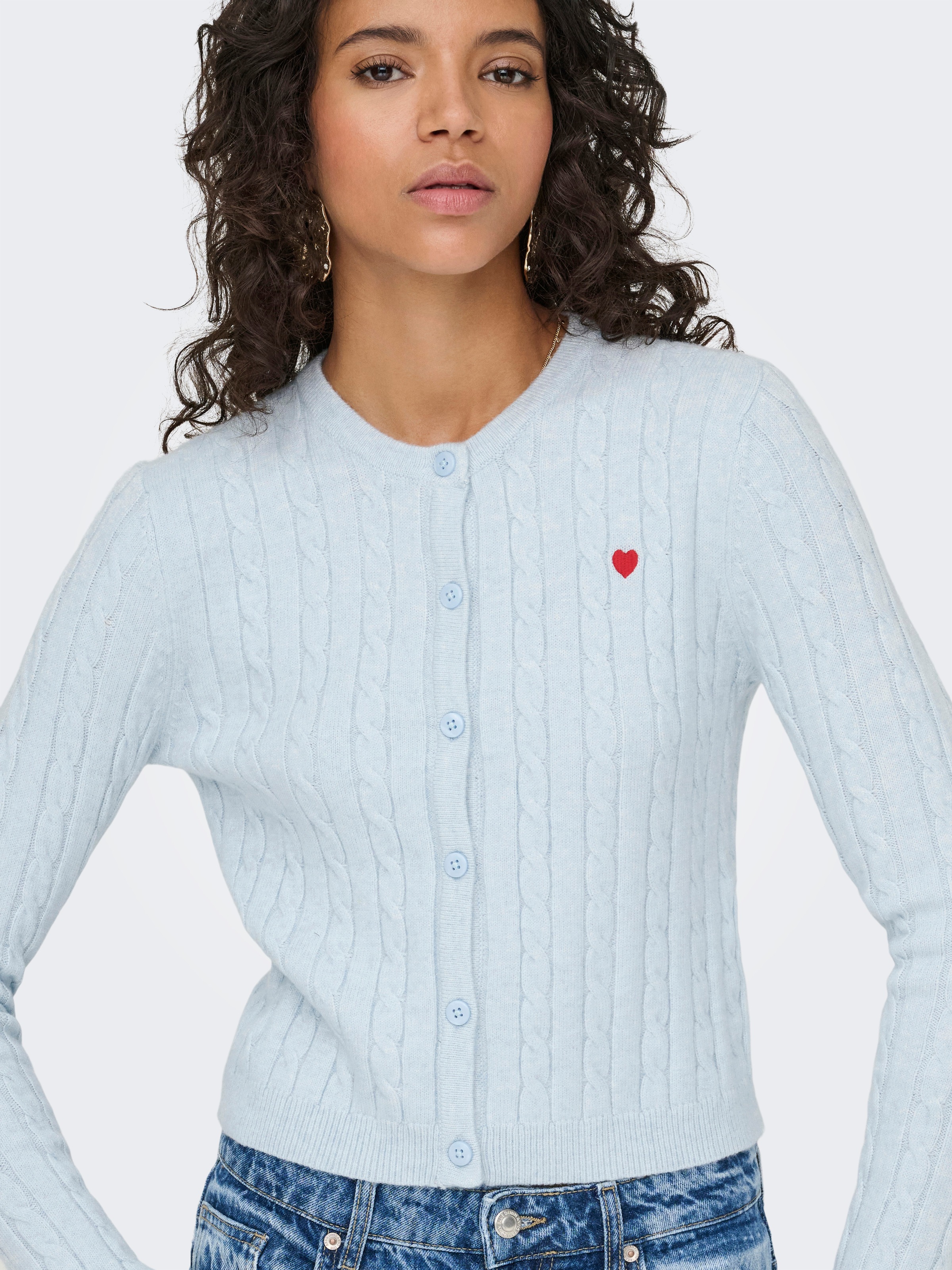 ONLY Strickjacke »ONLKATIA LS CABLE BUTTON CARDIGAN CC KNT«