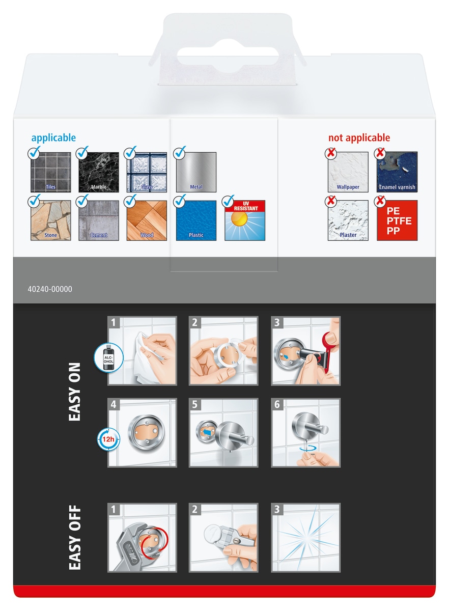 Thumbnail - tesa Seifenspender "1x tesa ekkro Seifenschale" chrom-weiß 13,1 cm : 11 cm : 5,1 cm