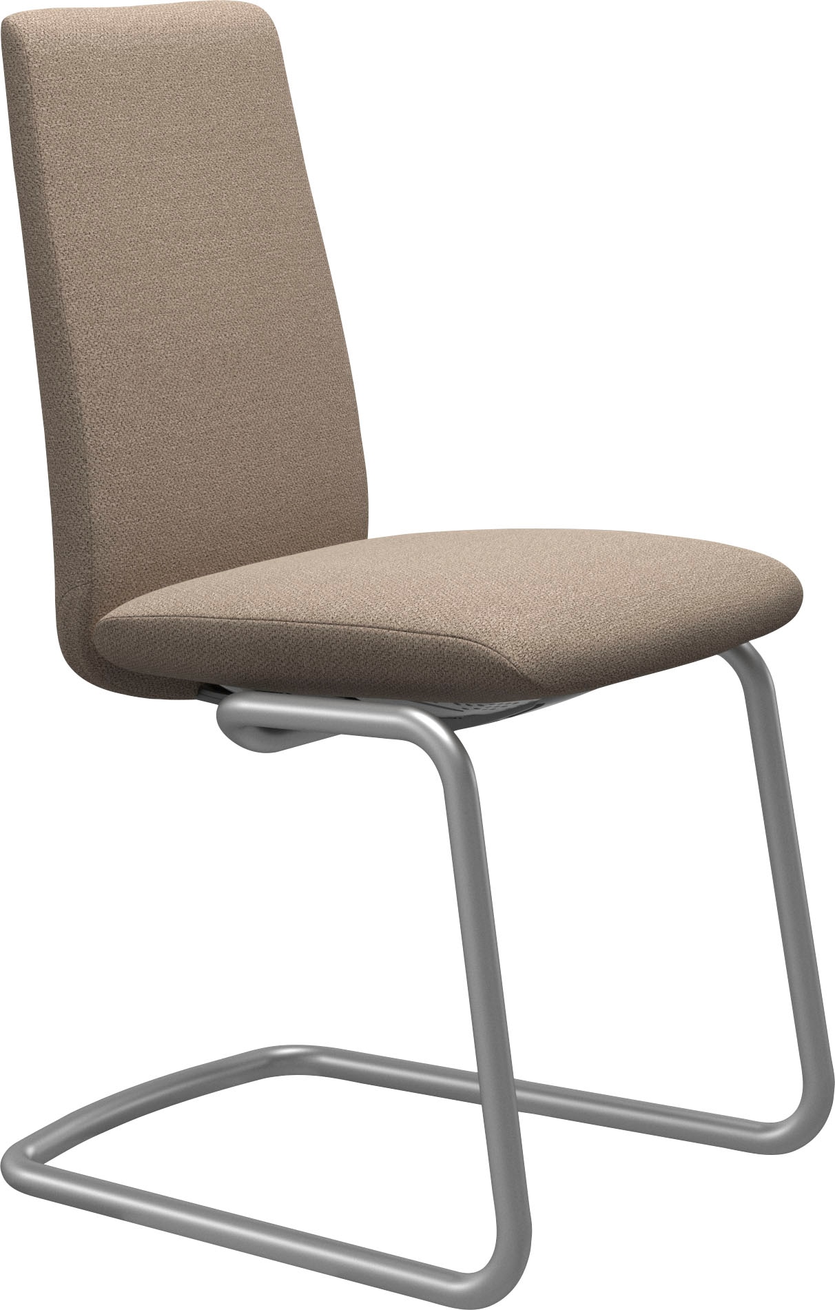 Stressless Polsterstuhl "Laurel", ROHLEDER Stoff Q2 FARON, Low Back, Größe M, mit Beinen aus Stahl in Chrom matt