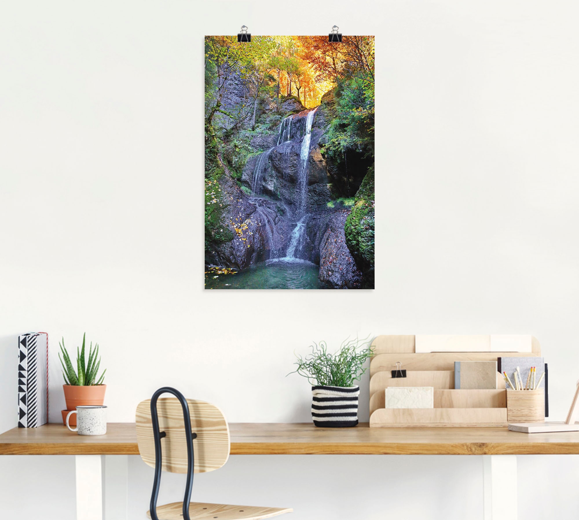 Artland Wandbild »Niedersonthofener Wasserfall im Leinwandbild, Allgäu«, Alubild, St.), oder (1 | Wasserfallbilder, Wandaufkleber bestellen BAUR Poster in versch. Größen als