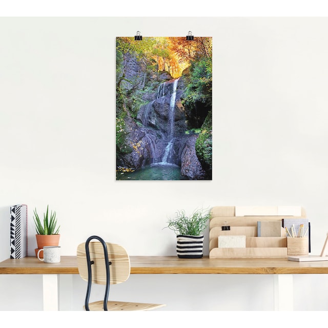 Artland Wandbild »Niedersonthofener Wasserfall im Allgäu«, Wasserfallbilder,  (1 St.), als Alubild, Leinwandbild, Wandaufkleber oder Poster in versch.  Größen bestellen | BAUR
