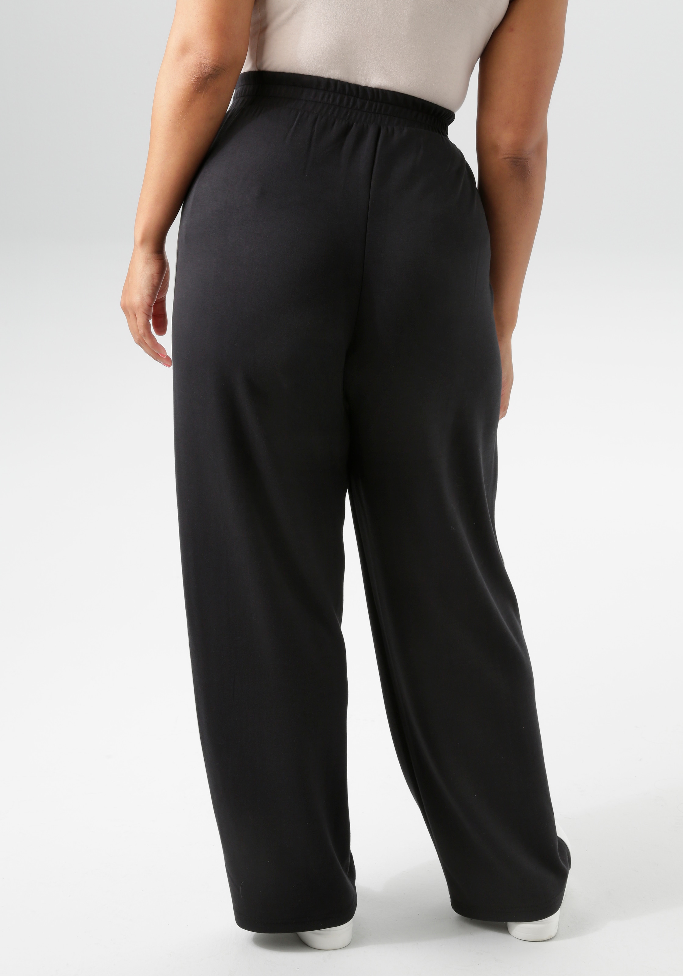 Aniston PLUS Sweathose, aus super weichen, elastischen Jersey-Qualität - NEUE KOLLEKTION