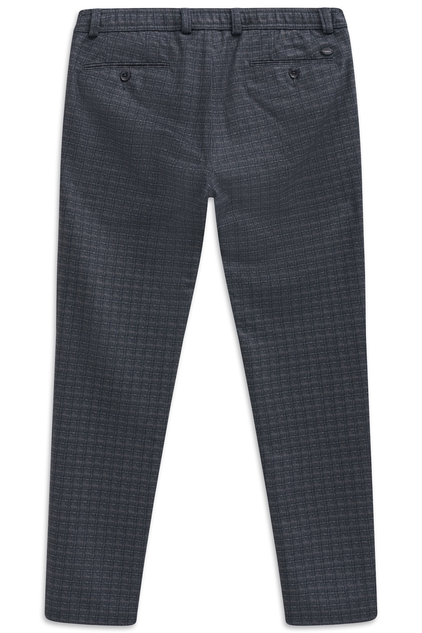 bugatti Chinohose »Slim Fit«, Glencheck mit Stretch & Kordelzug