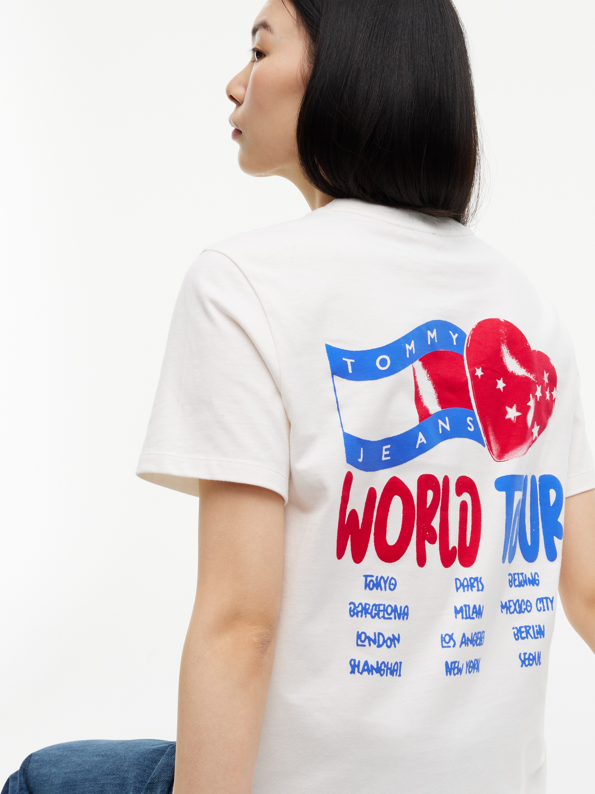 Tommy Jeans Rundhalsshirt »TJW RLX NOVELTY TEE« Baumwolle,  relaxed fit