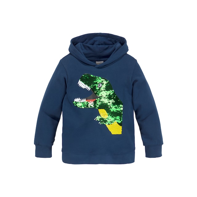 KIDSWORLD Kapuzensweatshirt »mit tollem Dino aus Wendepailletten« | BAUR