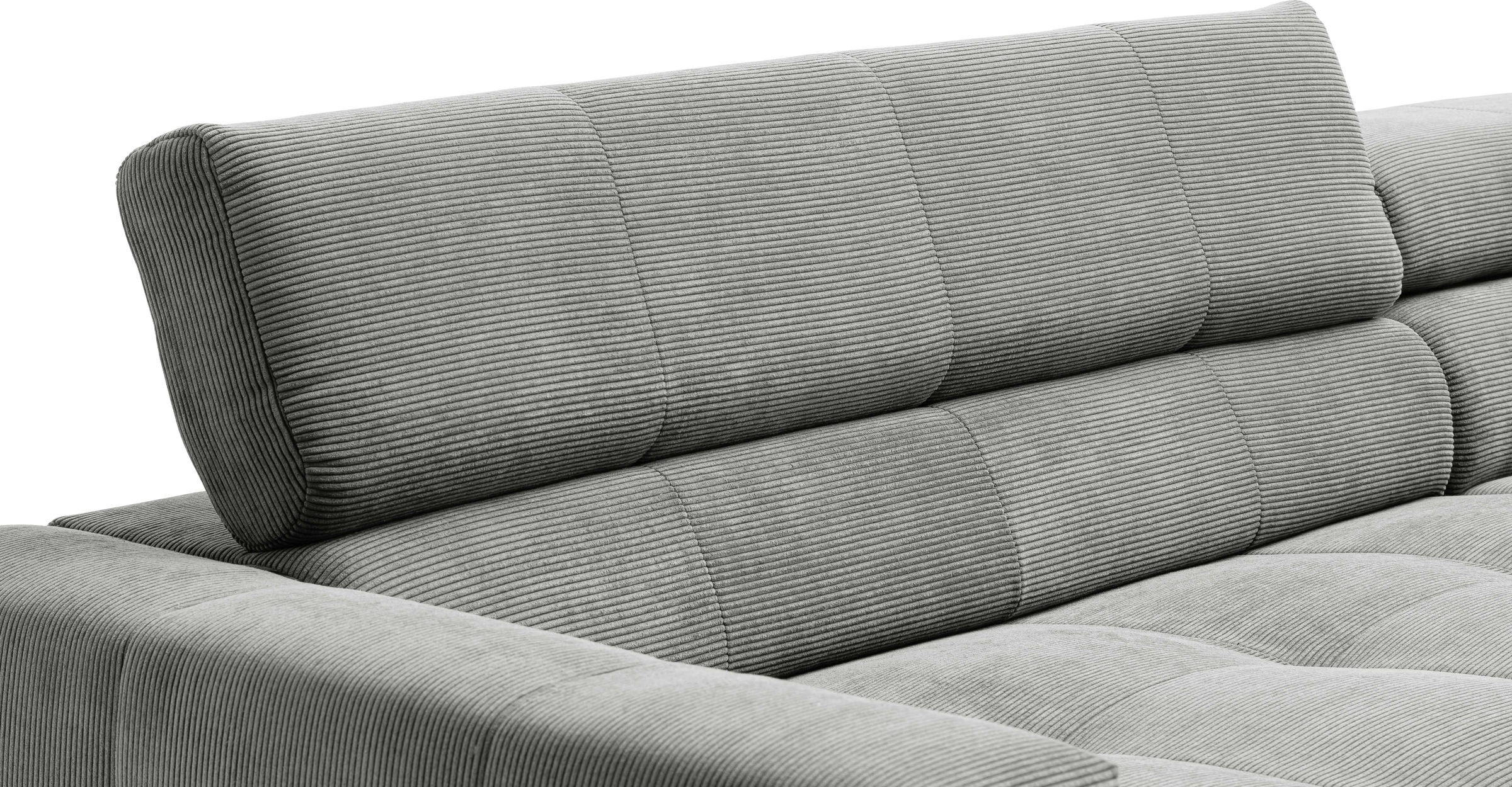 Places of Style Ecksofa »Cleveland, L-Form, incl. Kopfteilverstellung, Breite 276 cm«, wahlweise elektrischer Sitzvorzug