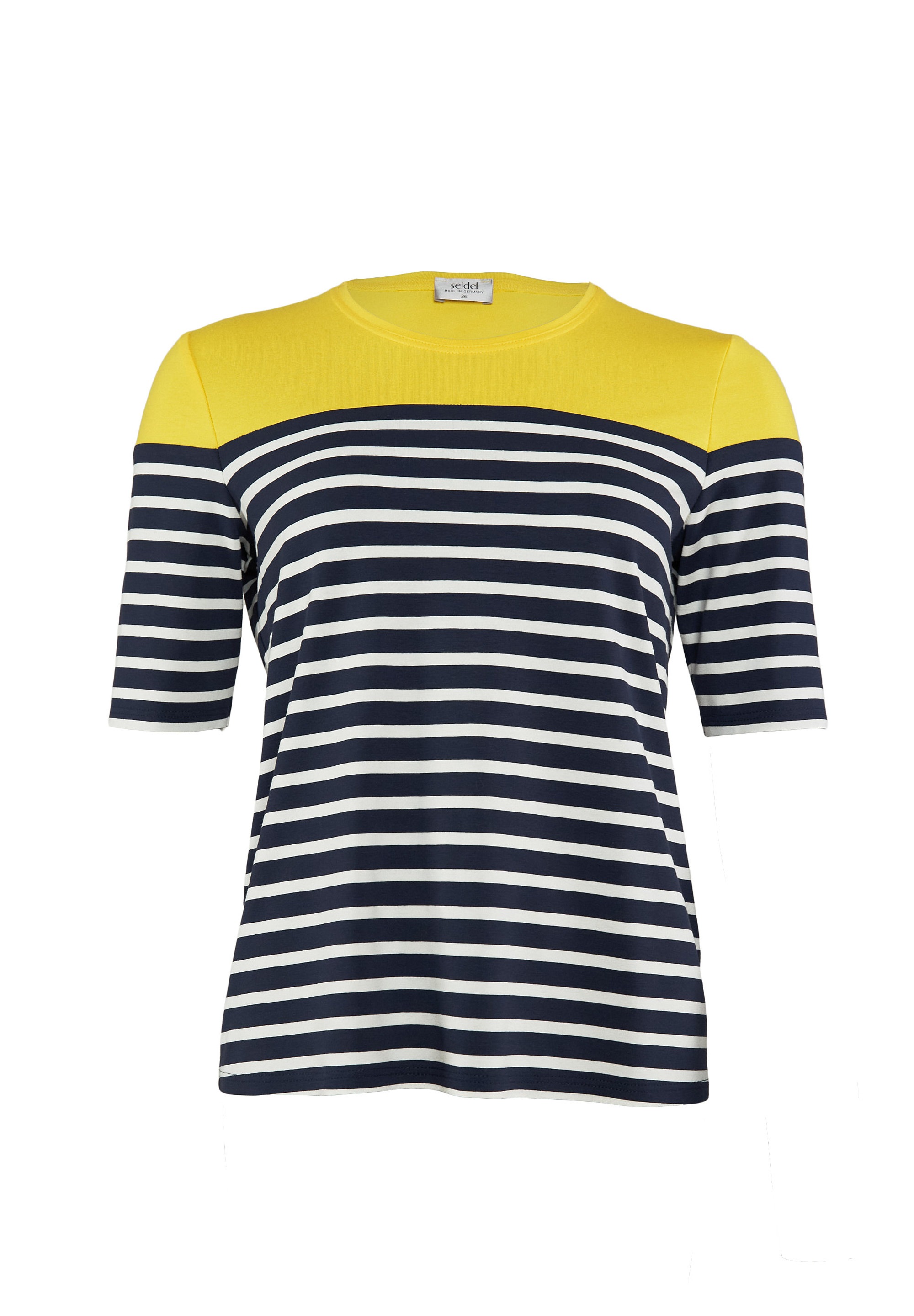Seidel Moden T-Shirt, mit Colorblocking und Streifenmuster, MADE IN GERMANY