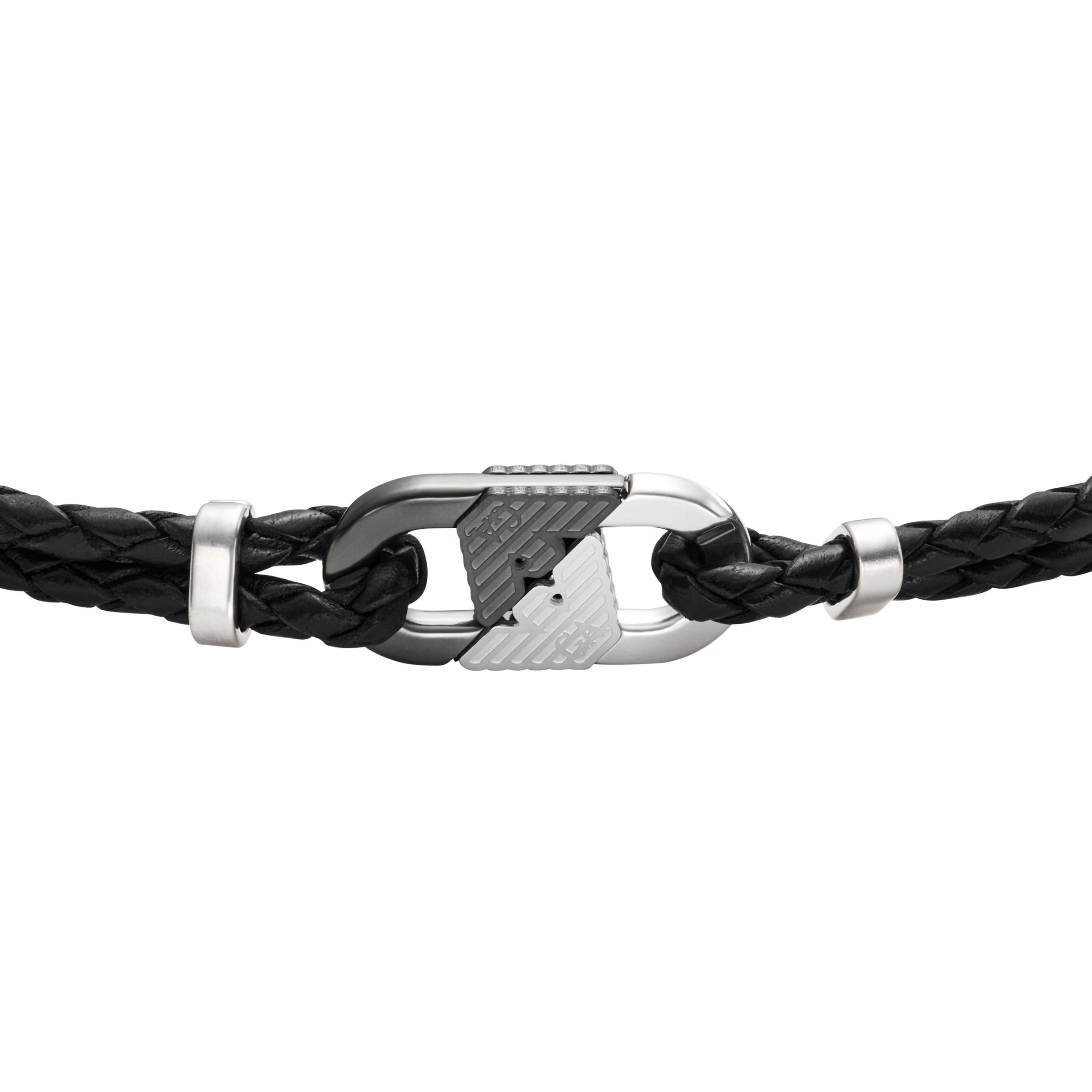 Emporio Armani Armband »Schmuck Geschenk Edelstahl Leder, EGS3171040«