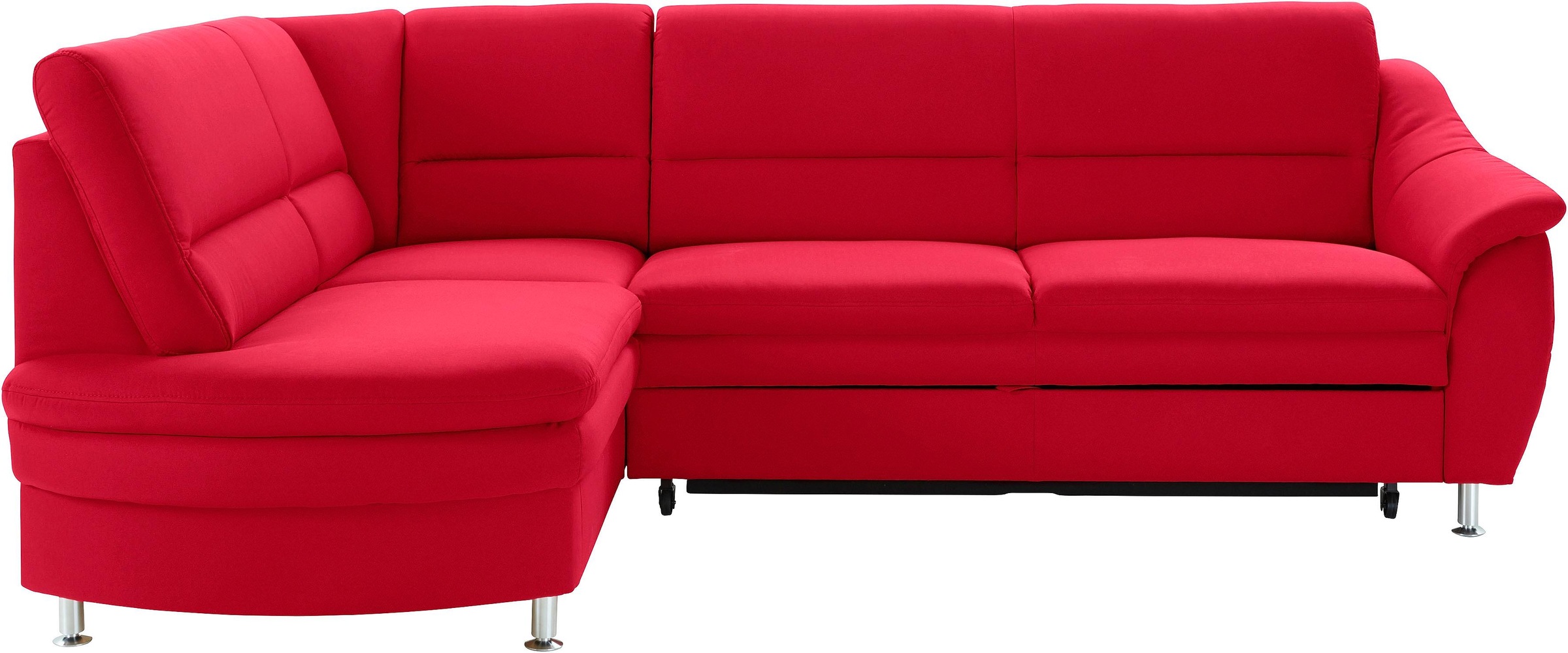 sit&more Ecksofa »Cardoso L-Form«, mit Federkern, wahlweise mit Bettfunktion und Schubkasten