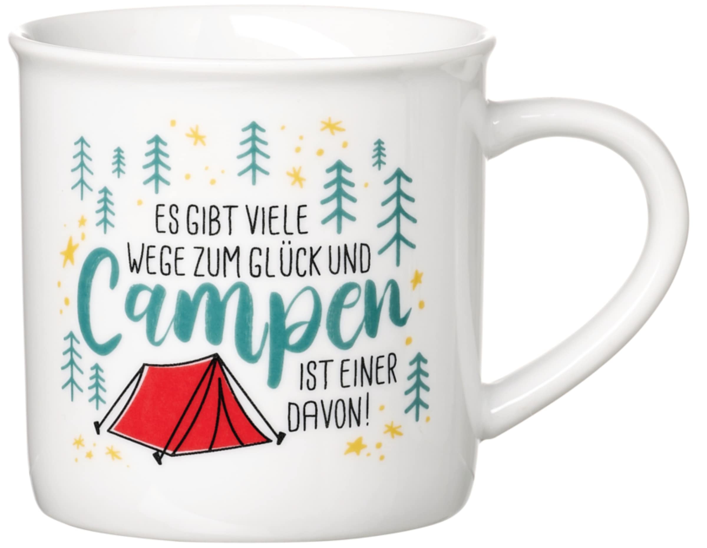 Ritzenhoff & Breker Becher "Camping" "Es gibt viele Wege zum Glück..." - in günstig online kaufen