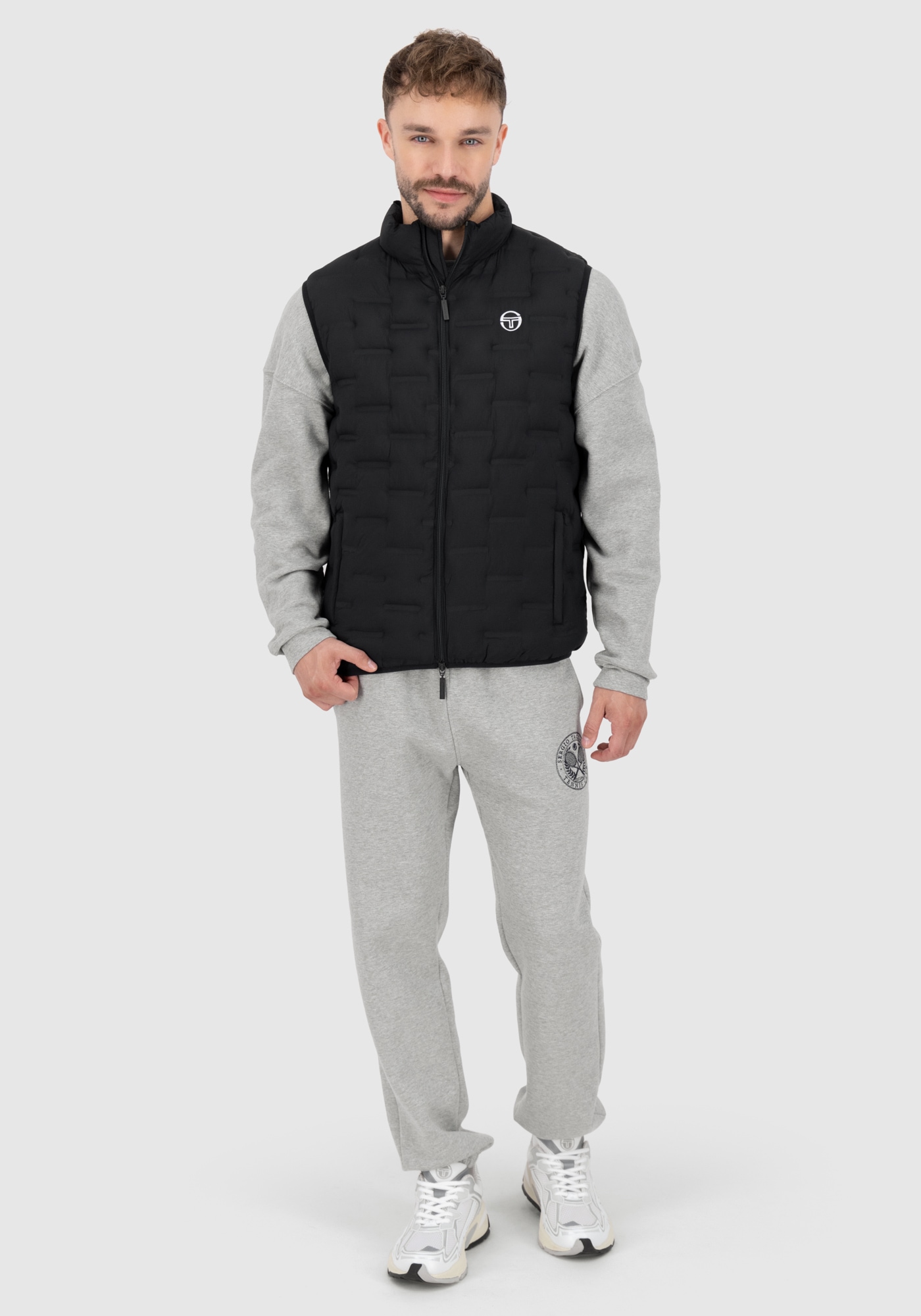 Sergio Tacchini Winterjacke »ABELIA JACKET SL Herren«, ohne Kapuze, Winterjacke Herren, leichte Weste, Stepweste, gefüttert, Retro, Sale