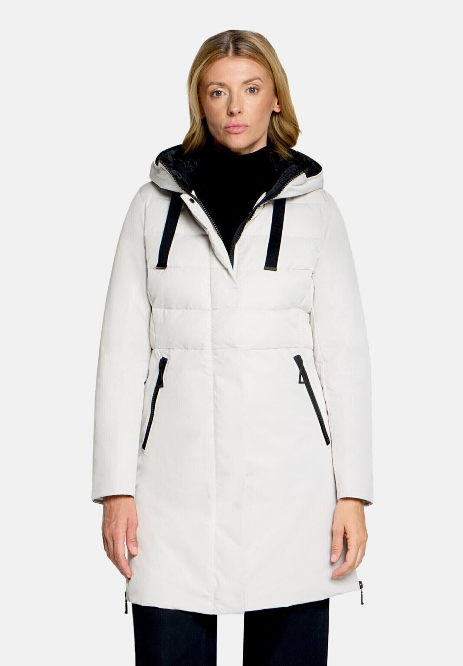 Amber & June Winterjacke »Damen Kunstdaune« mit Kapuze