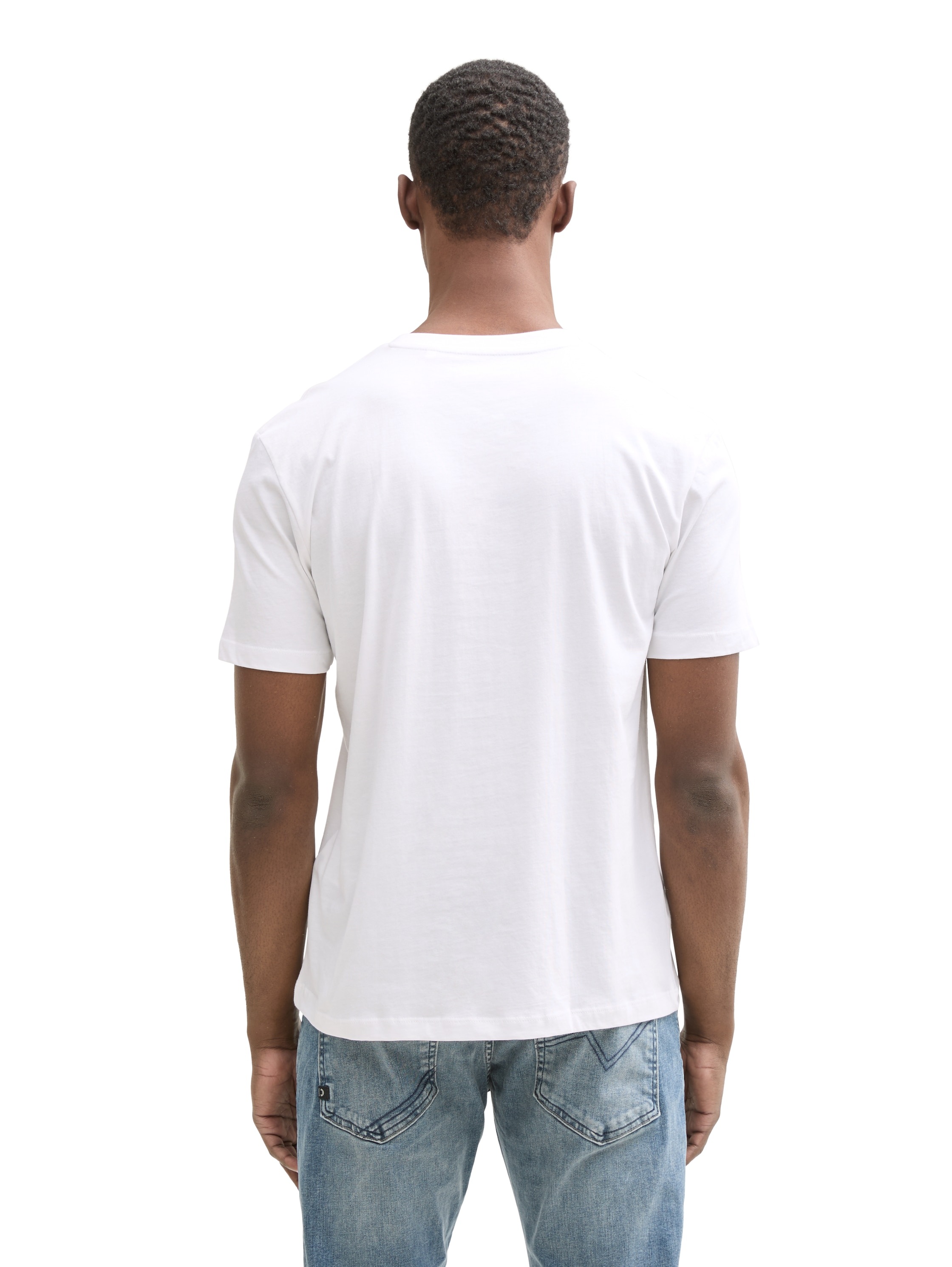 Thumbnail - TOM TAILOR Denim T-Shirt Packung, 3-er, 3 Stk. tlg. mit großem Druck