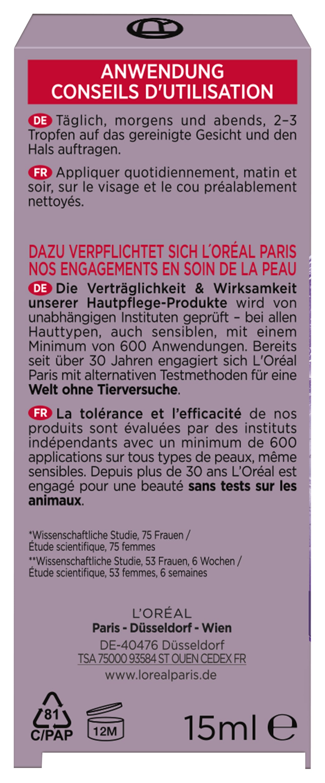 L'ORÉAL PARIS Gesichtsserum »REVITALIFT FILLER ANTI-FALTEN SERUM« mit Hyaluron