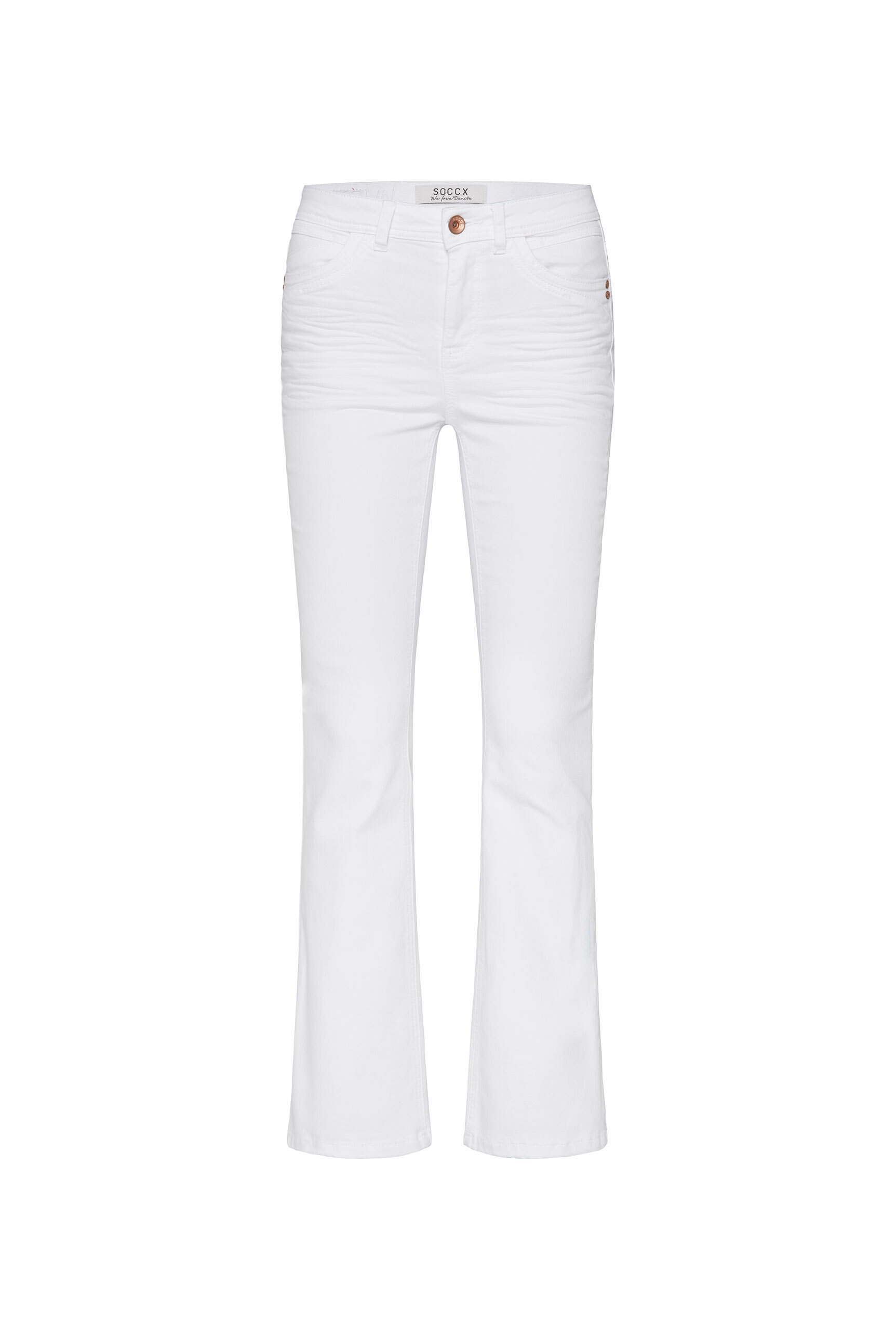 SOCCX Regular-fit-Jeans, mit hoher Leibhöhe
