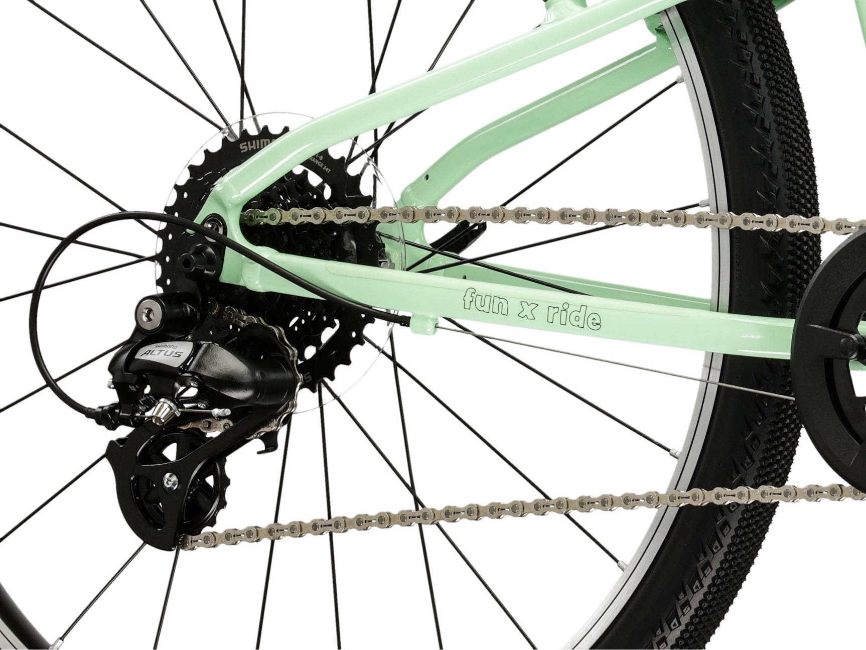 Kross Kinderfahrrad »KROSS Kinderrad 24" Lightweight Liftie 8 Gänge lila 2026« 8 Gang Shimano ALTUS RD-M310 Schaltwerk Kettenschaltung