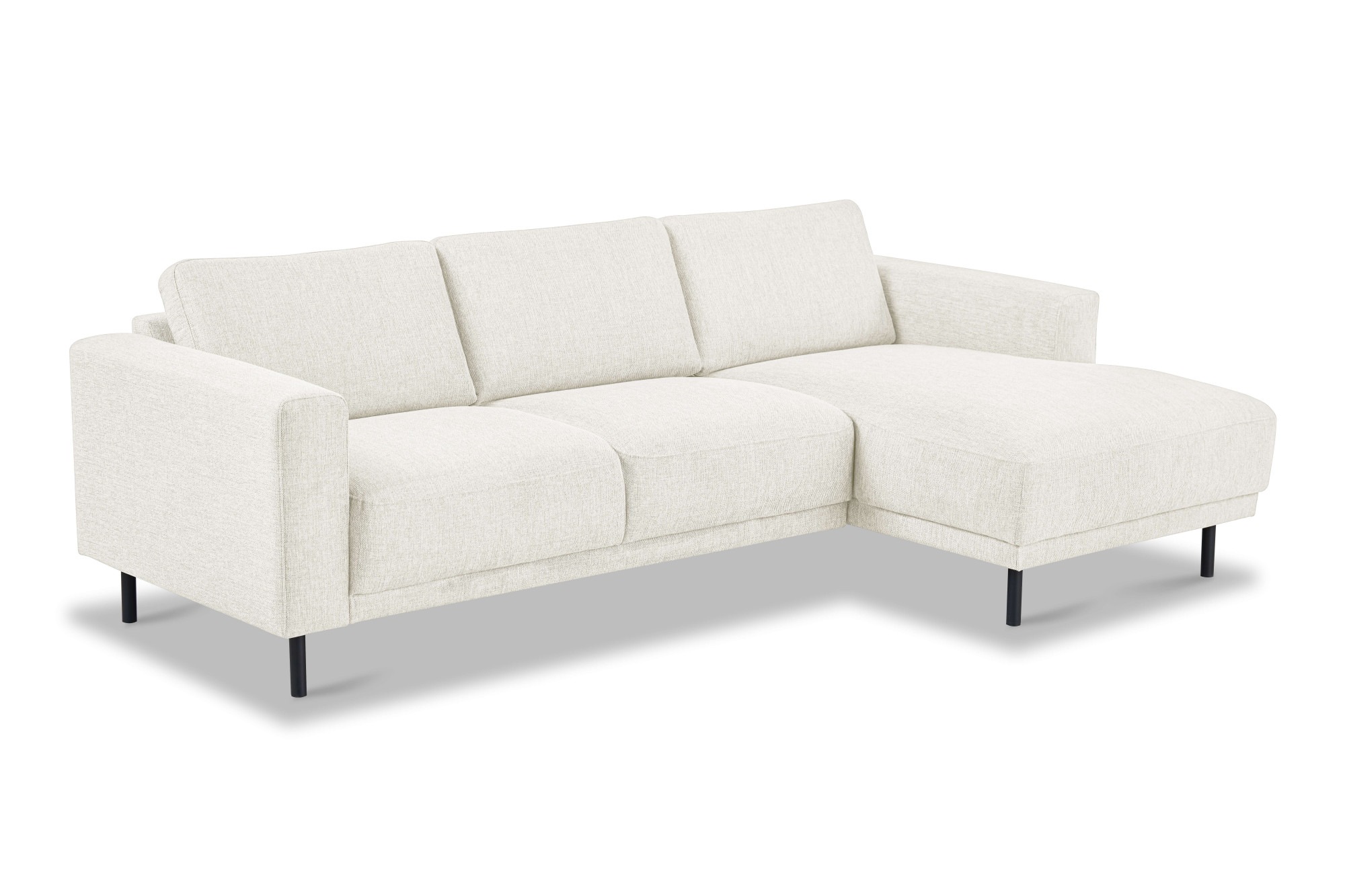 Home affaire Ecksofa »Sveeva, L-Form, B.238 cm, schwarze Metallfüße« langlebiger Webstoff, mit Wellenunterfederung, viele Farben