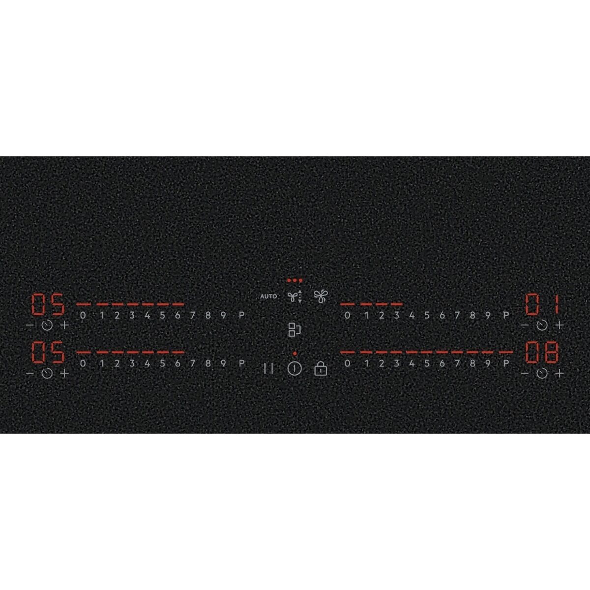 AEG TH84CB0BSZ Schwarz Integriert 83 cm Zonen-Induktionskochfeld 4 Zone(n) Integrierte Haube