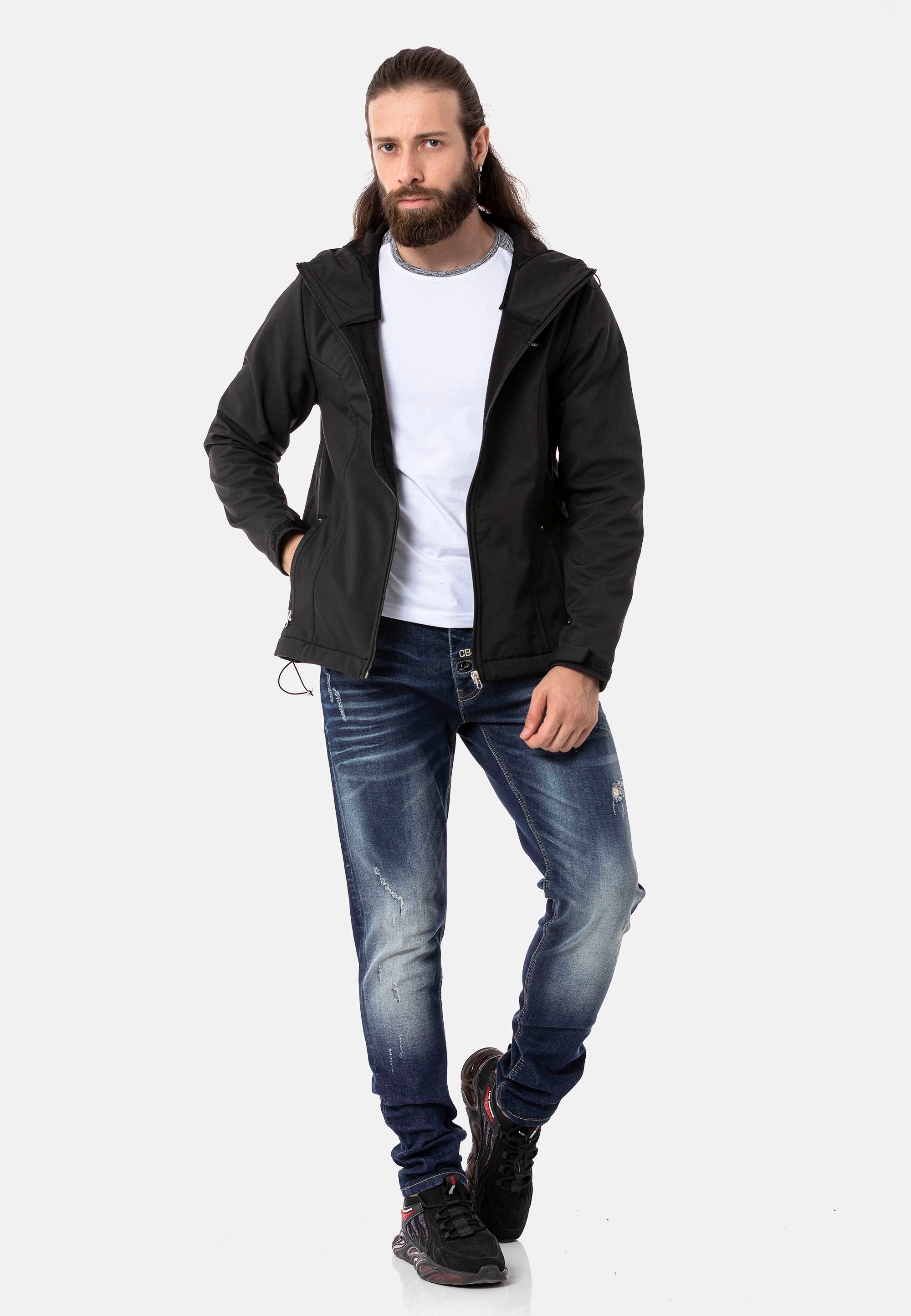Cipo & Baxx Outdoorjacke, in sportlichem Look
