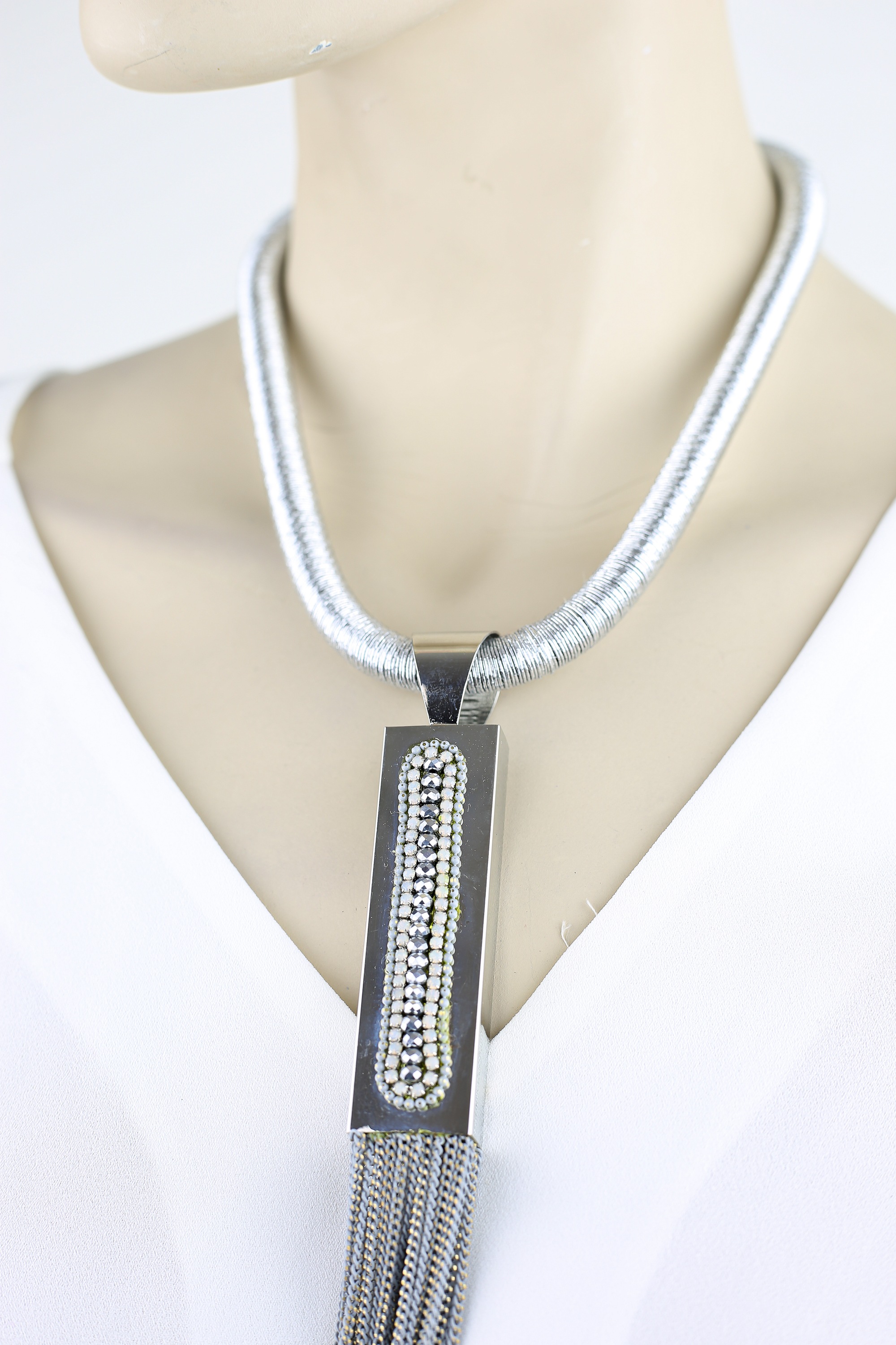 Thumbnail - COLLEZIONE ALESSANDRO Kette mit Anhänger "Strass" Anhänger mit Glassteinen besetzt