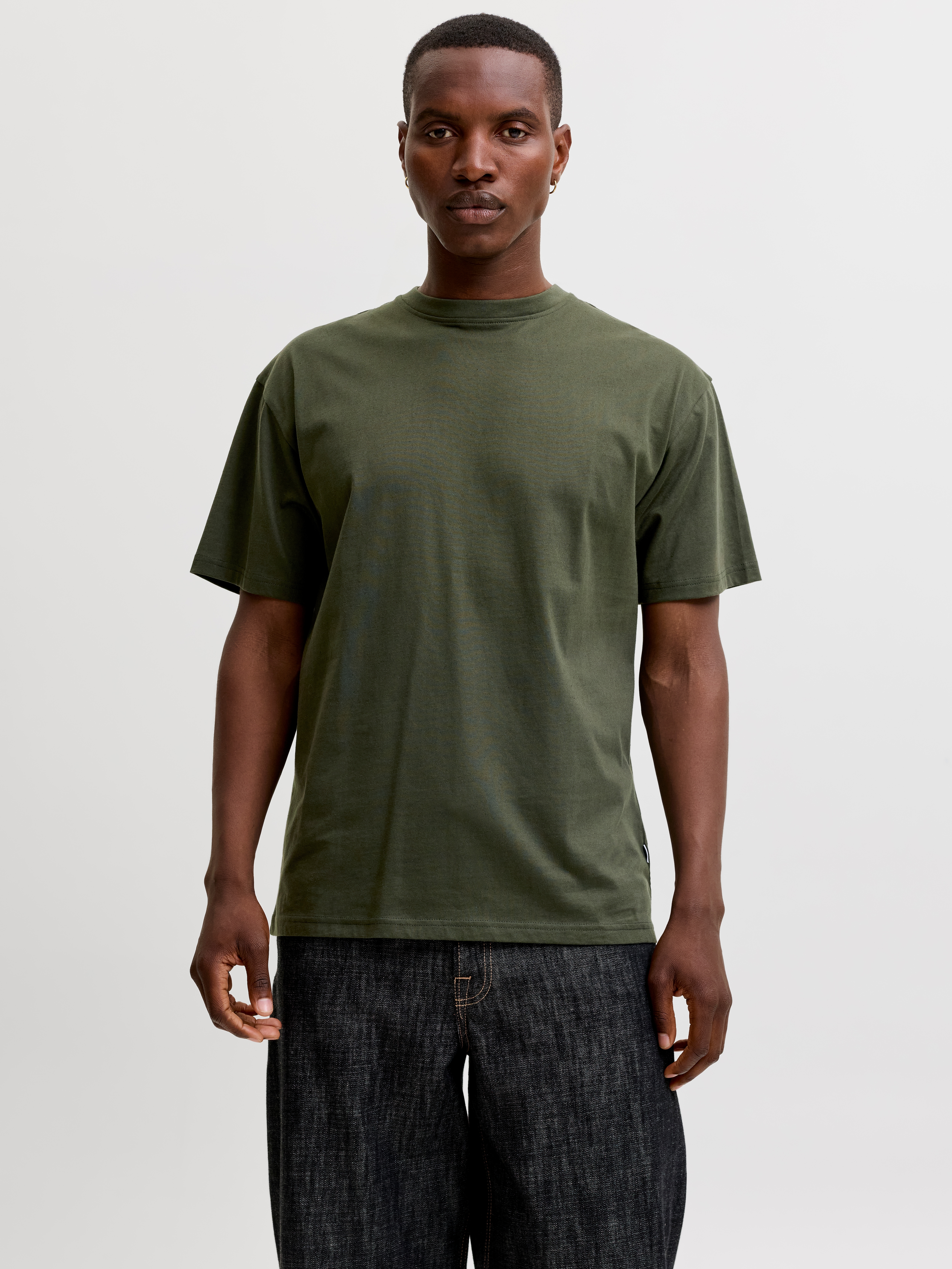 Jack & Jones Rundhalsshirt "JJEORGANIC RELAXED TEE SS O-NECK NOOS" Baumwolle, relaxed fit