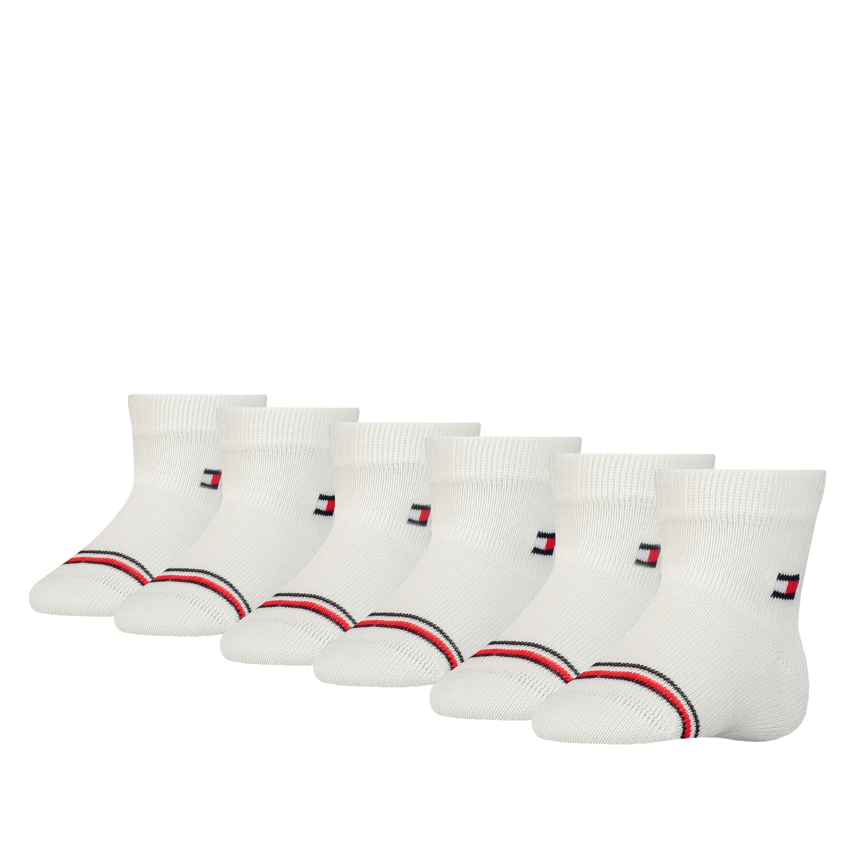 Tommy Hilfiger Socken "TH BABY SOCK 6P ECOM" 6er-Pack, mit ikonischen Streifenakzenten