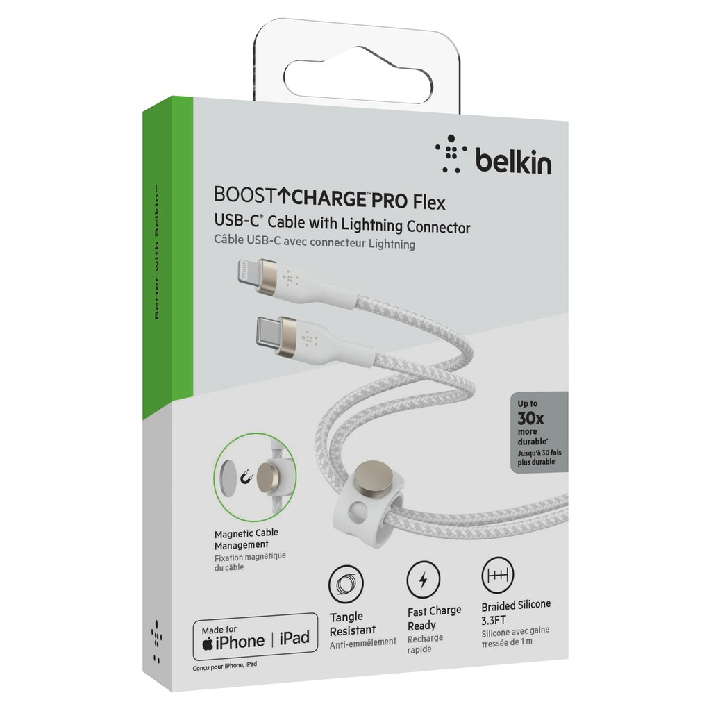 Belkin USB-Kabel »PRO Flex Lightning/USB-C,bis 15W, Apple zert.«