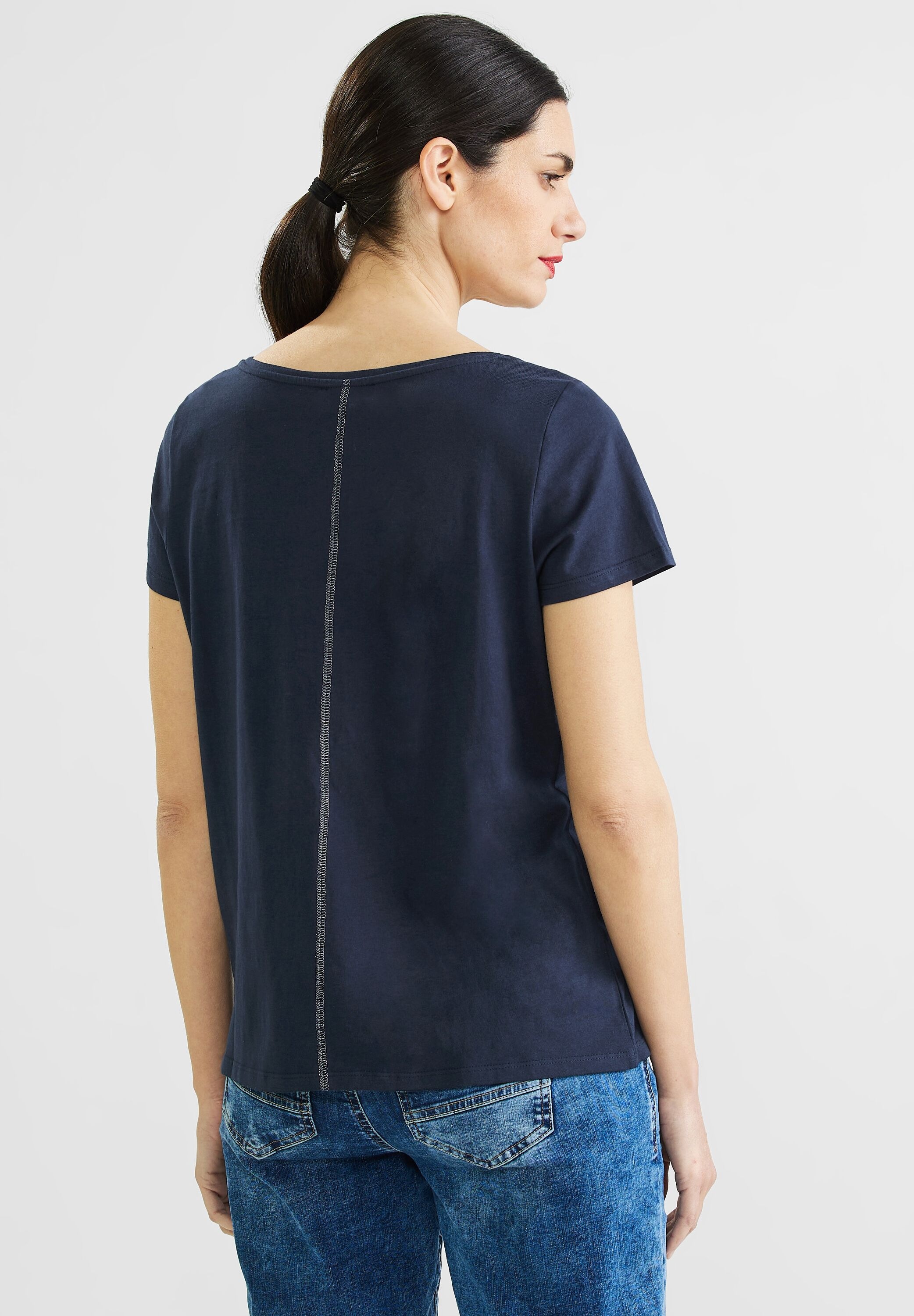 STREET ONE T-Shirt, in Unifarbe