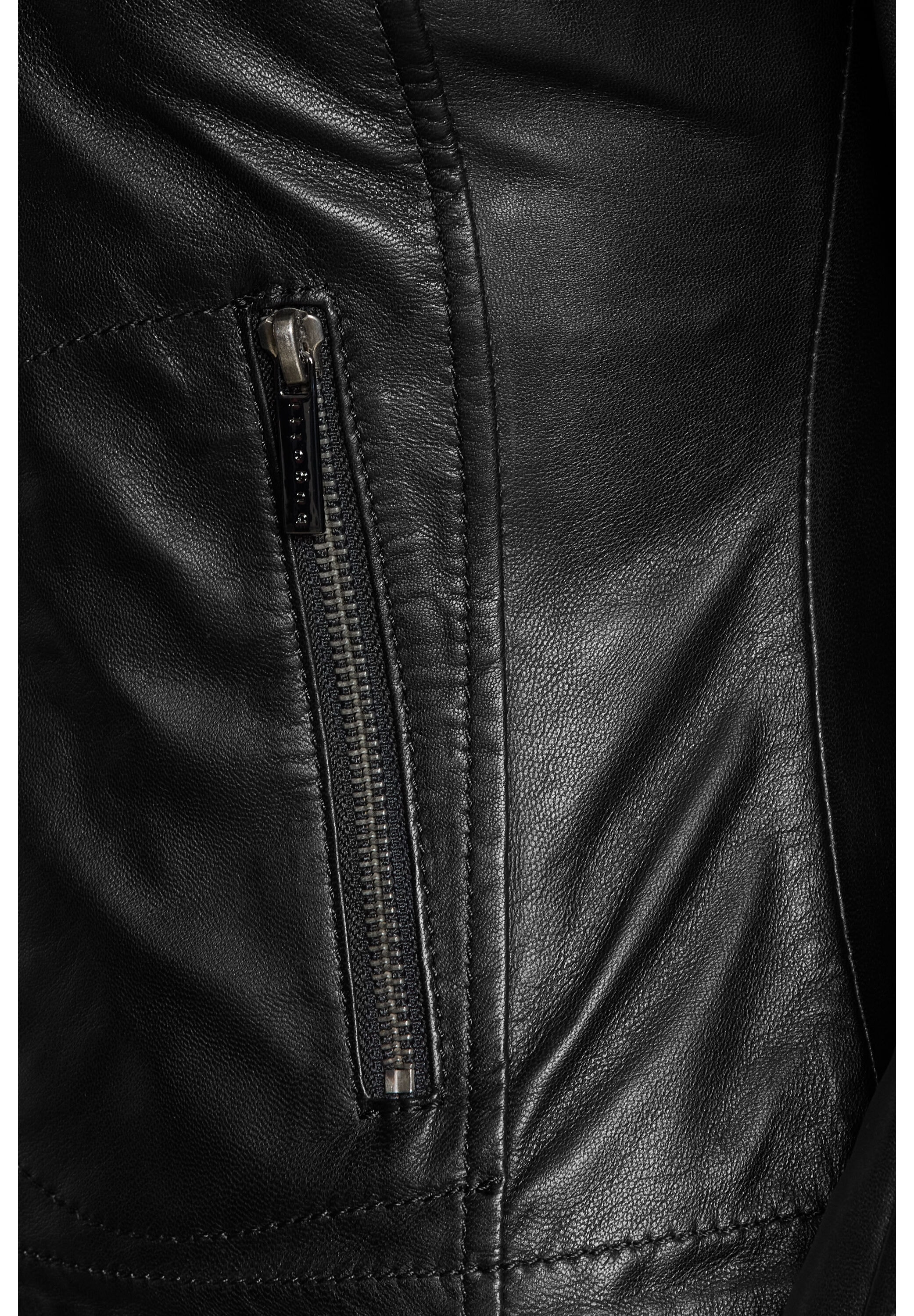 bugatti Lederjacke »bugatti Lederjacke« ohne Kapuze aus hochwertigem Leder