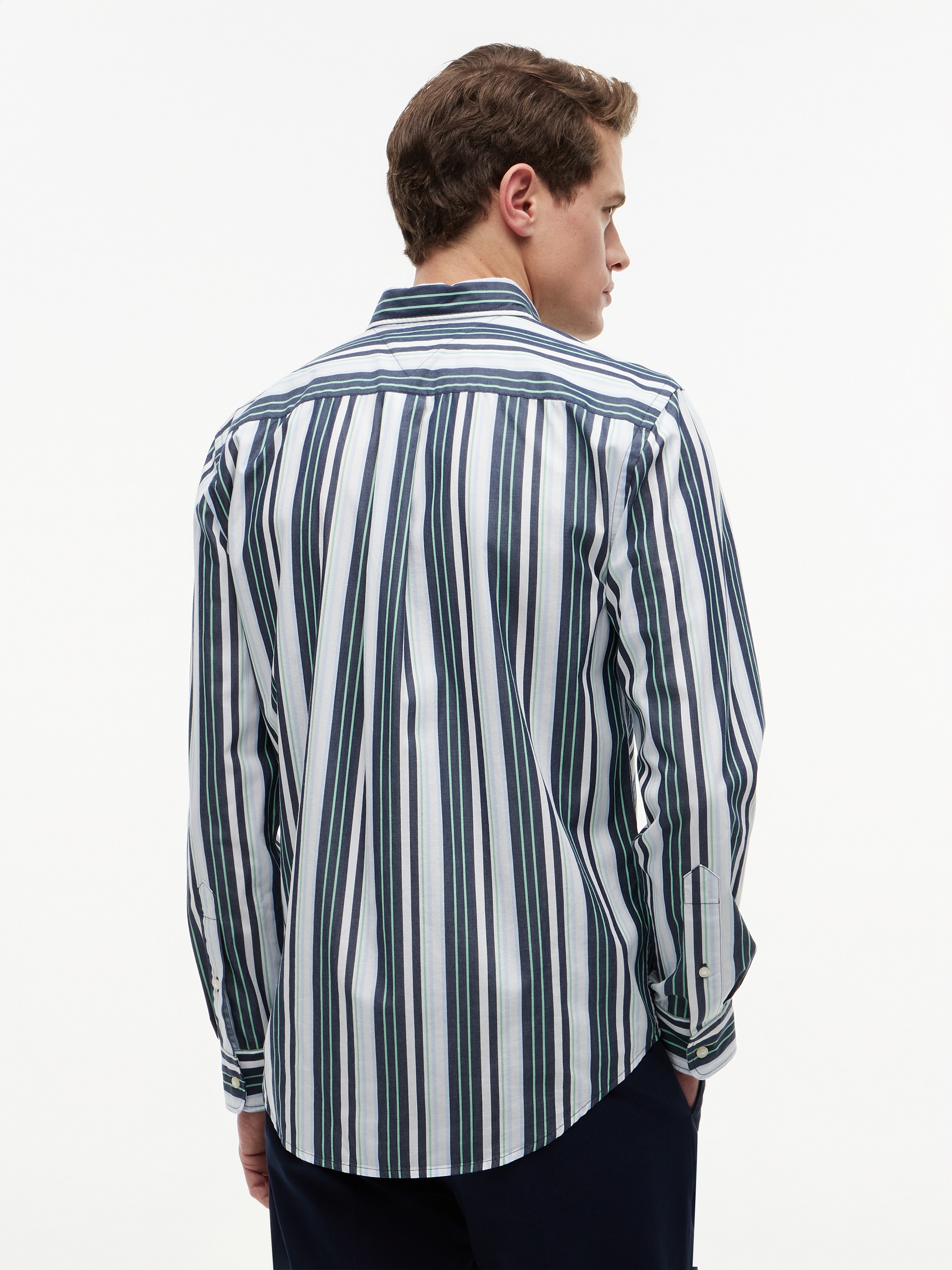 Tommy Hilfiger Langarmhemd »POPLIN MULTI STPE SHIRT« Regular Fit