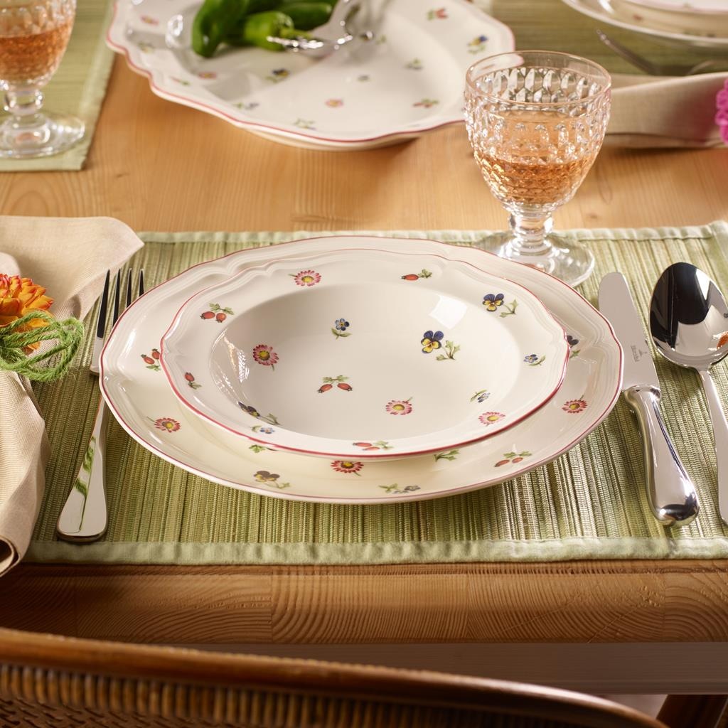 Villeroy & Boch Schale »Salatschalen Petite Fleur ø 20,5 cm 6er Set weiß« 6 Spülmaschinengeeignet, Mikrowellengeeignet