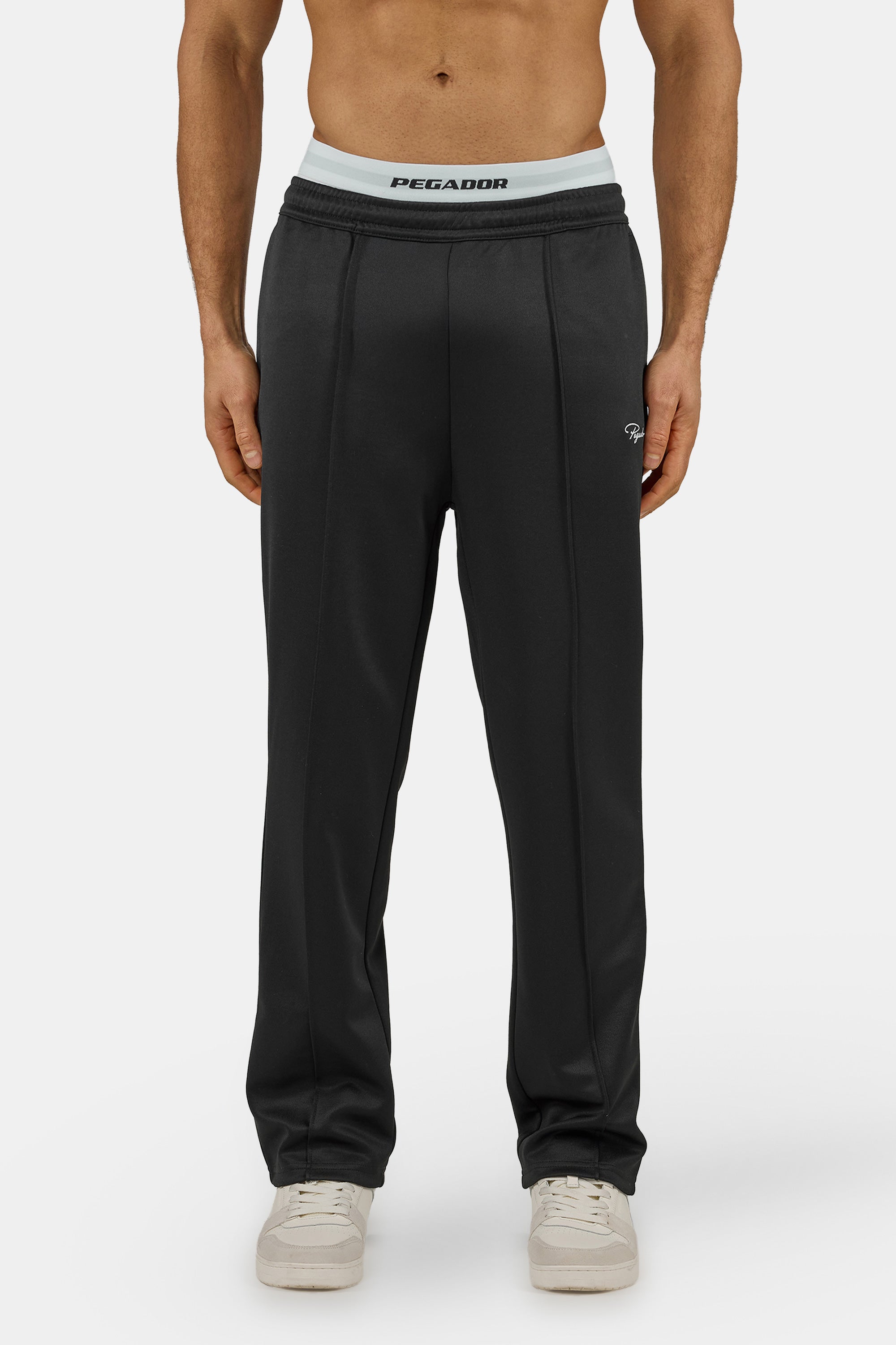 PEGADOR Schlupfhose "Motus Track Pants" Materialmix, regular fit