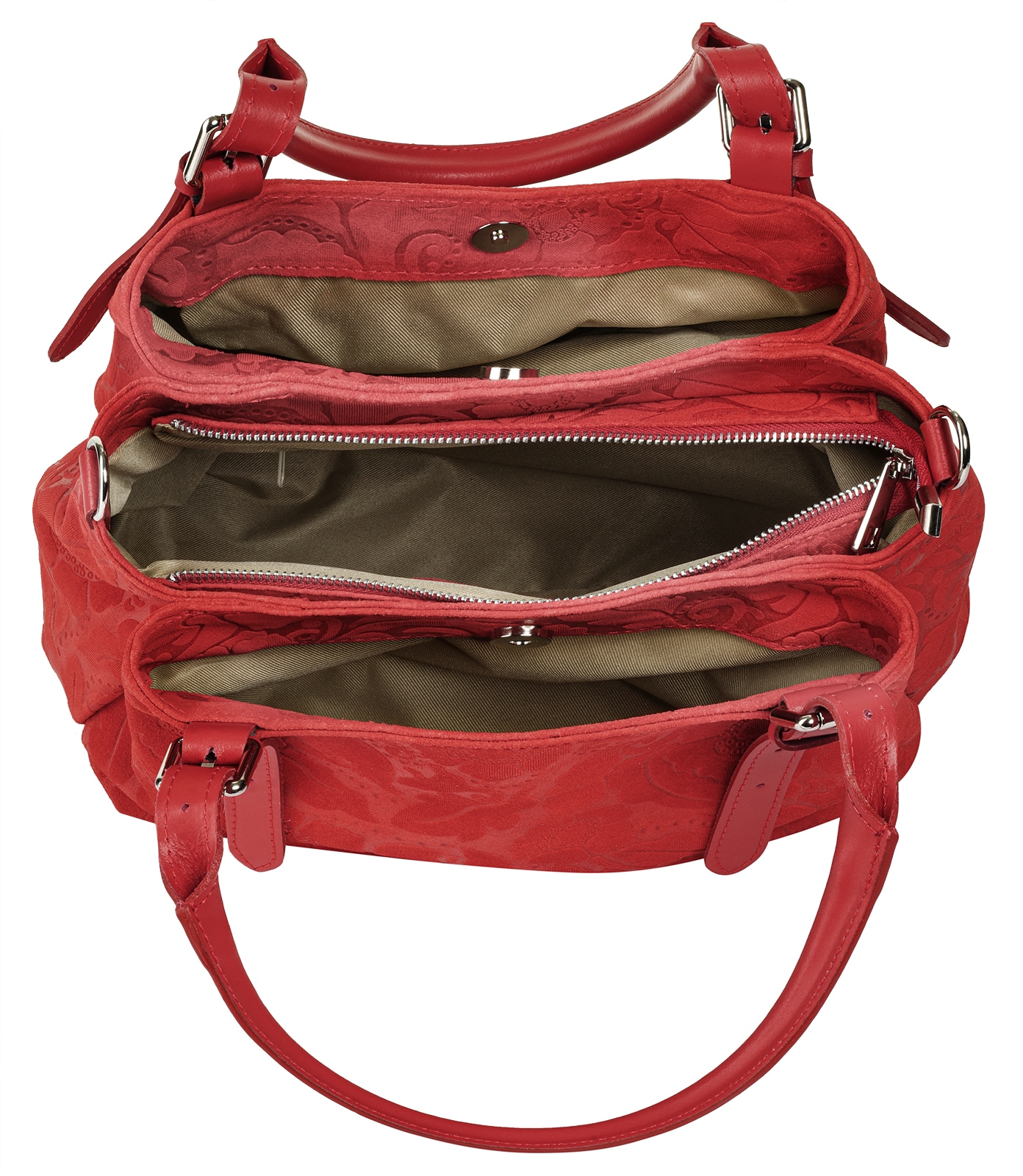 Samantha Look Henkeltasche, echt Leder, Made in Italy