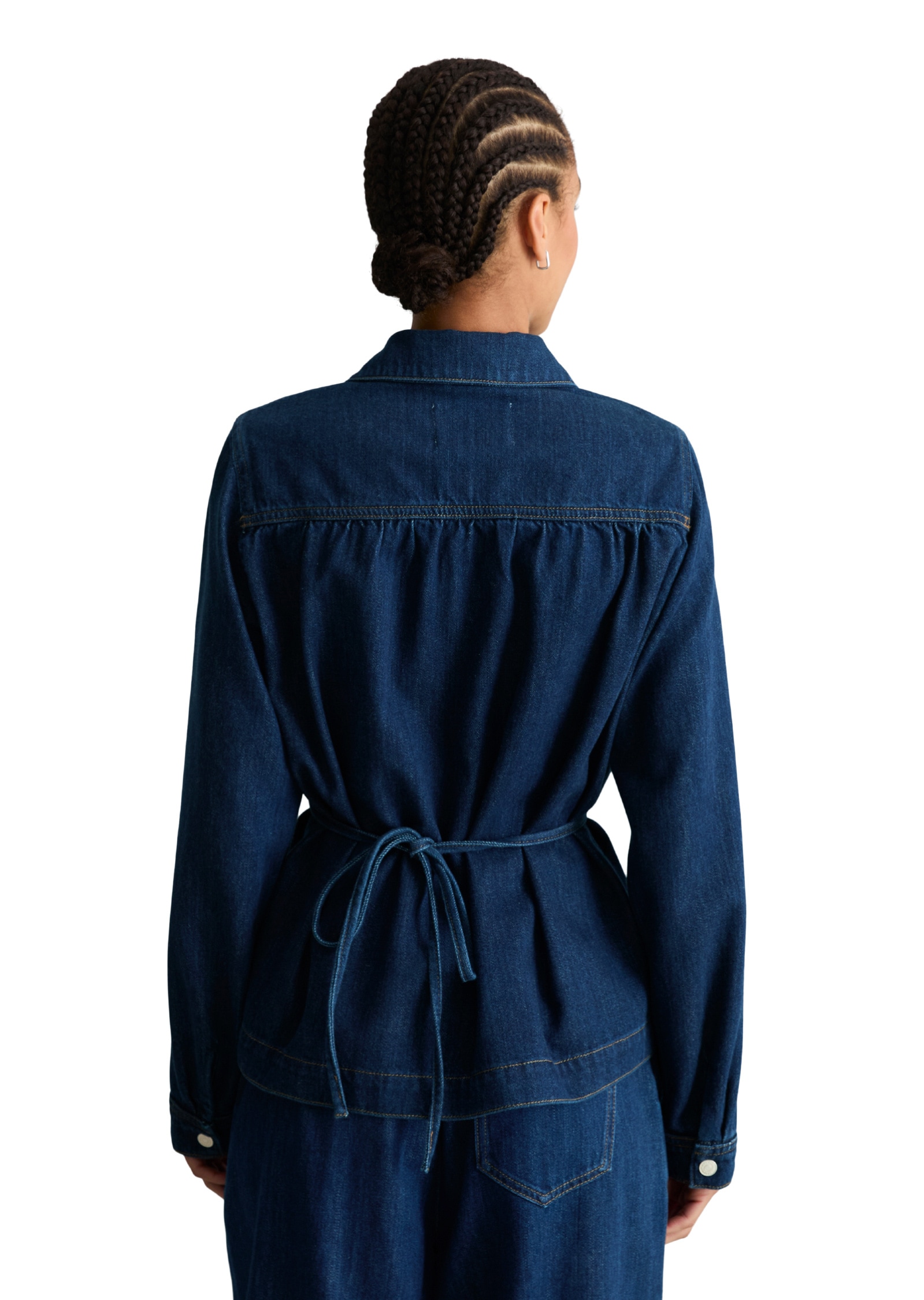 Marc O'Polo DENIM Kurzjacke »made with Orange Fiber« ohne Kapuze