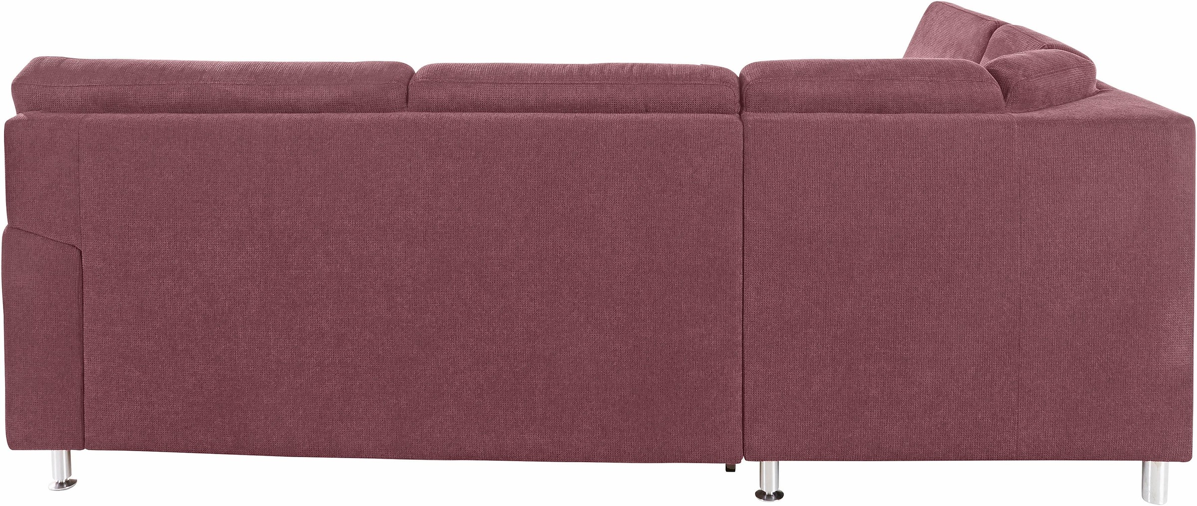 Ecksofa SIT & MORE "Belfort L-Form", rot (merlot), B:243cm H:88cm T:218cm, Flachgewebe (100% Polyester);Luxus-Microfaser ALTARA NUBUCK (100% Polyester);Luxus-Microfaser (90% Polyester, 10% Polyamid), Sofas, Ecksofa, wahlweise mit Vorziehsitz und Bettkaste 9
