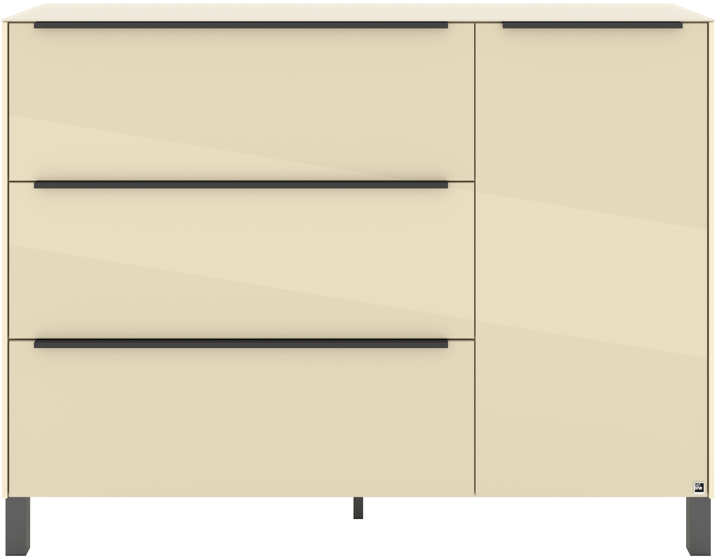 set one by Musterring Sideboard »Reno« 1 Stk. tlg. Mit Vierkantfuß in diversen Farben, 106 cm Höhe & Farbauswahl