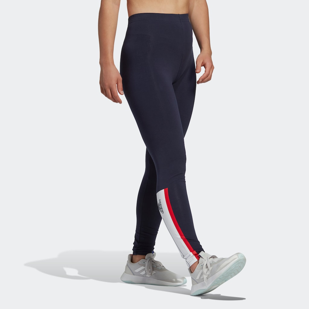 adidas Sportswear Leggings »ESSENTIALS PINSTRIPE BLOCK TIGHT«, (1 tlg.)