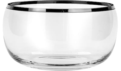 Servierschale »PLATINUM«, 1 tlg., aus Glas, mit mandbemalter Platinumauflage