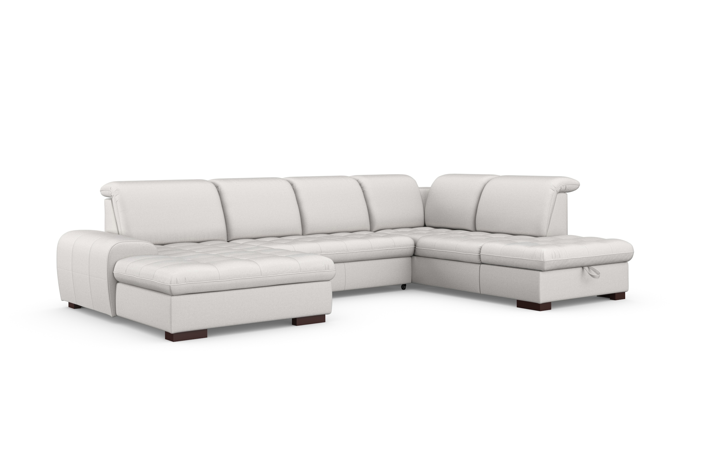 sit&more Wohnlandschaft »Luxor U-Form«, wahlweise mit Bettfunktion, Bettkasten und Kopfteilverstellung
