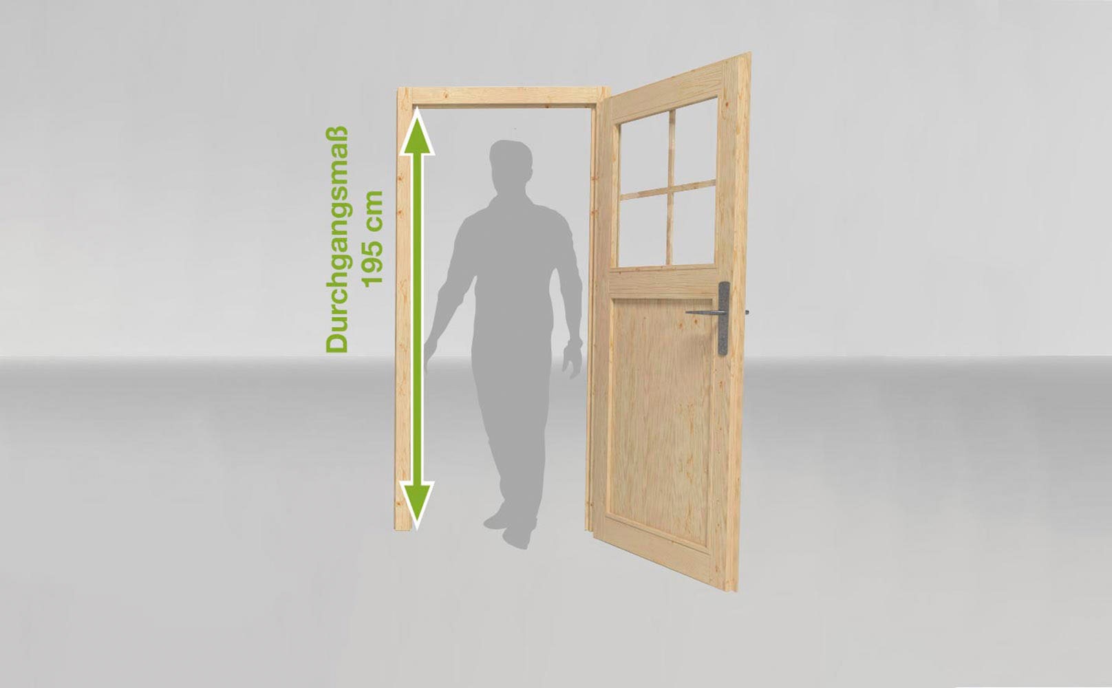 Thumbnail - weka Gartenhaus "Designhaus 126 Plus" mit Anbaudach