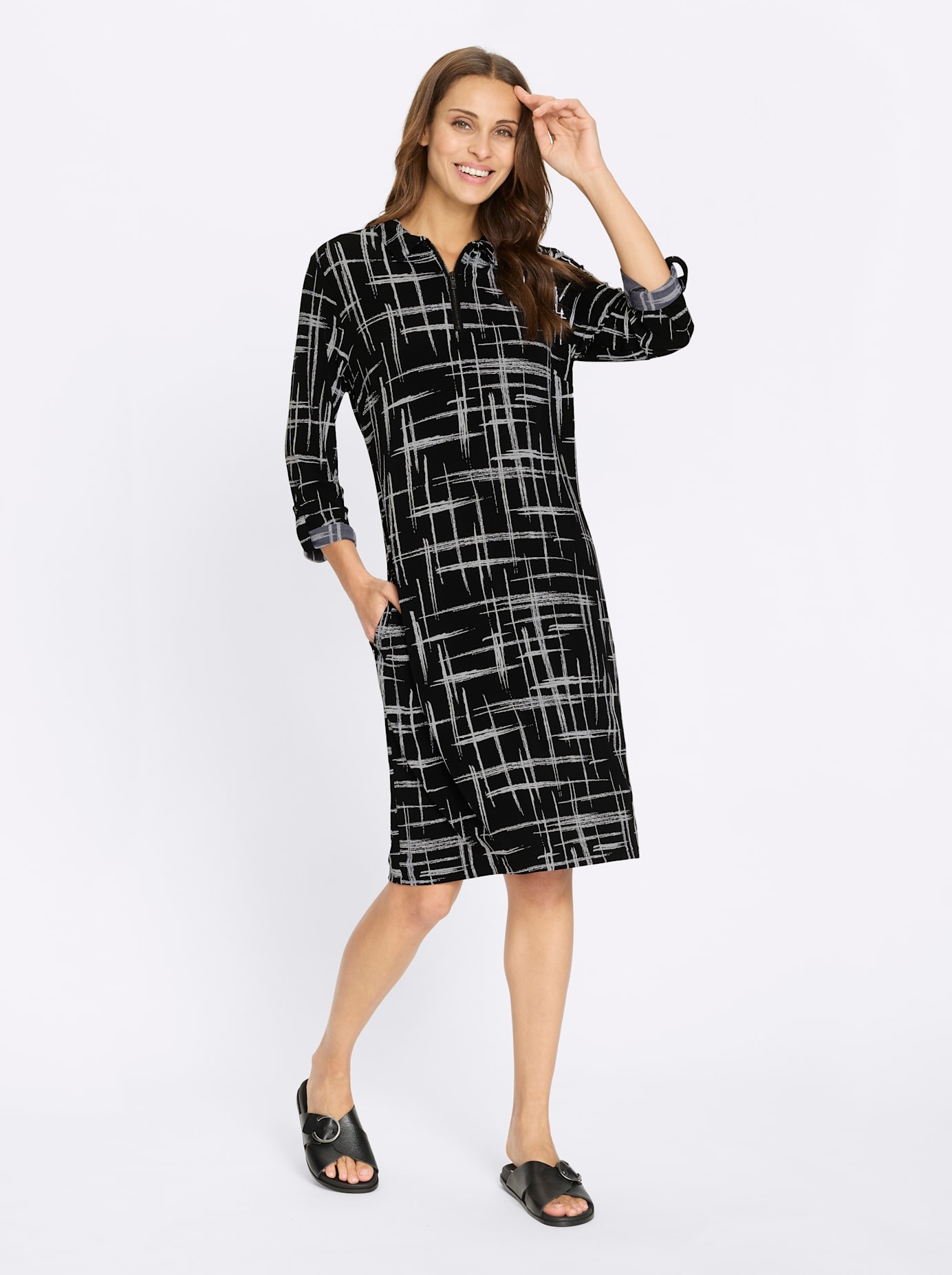 Inspirationen Druckkleid "Druck-Kleid" Nahttasche günstig online kaufen