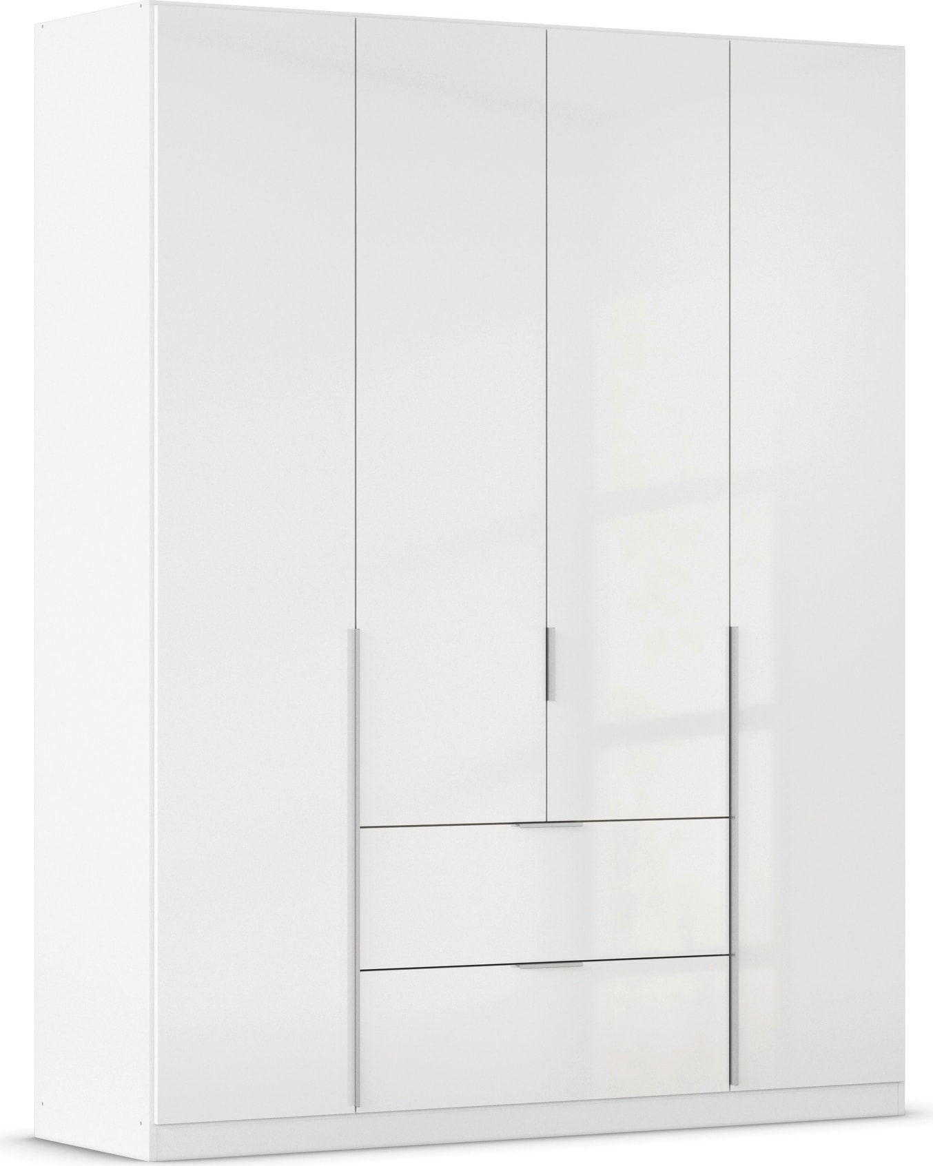 OTTO home Drehtürenschrank "Kleiderschrank Schrank Garderobe AGORDO mit Dekor- oder Hochglanzfront" in zwei Griff-Farben, Breite 181 cm, mit Außenschubkästen, Serie in 7 Breiten und 2 Höhen MADE IN GERMANY