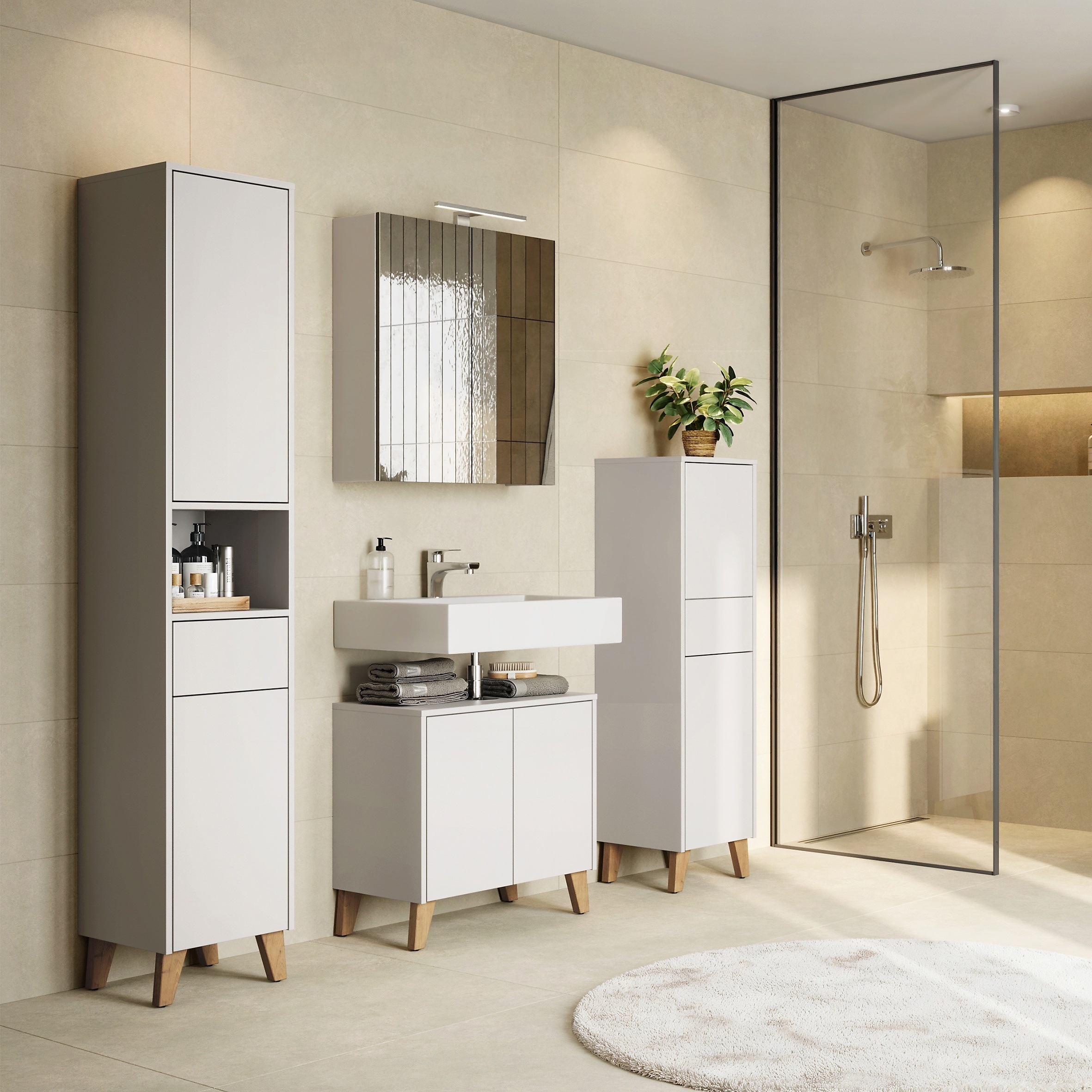 GERMANIA Badmöbel-Set »GW-Arnea« 4 Stk. tlg.